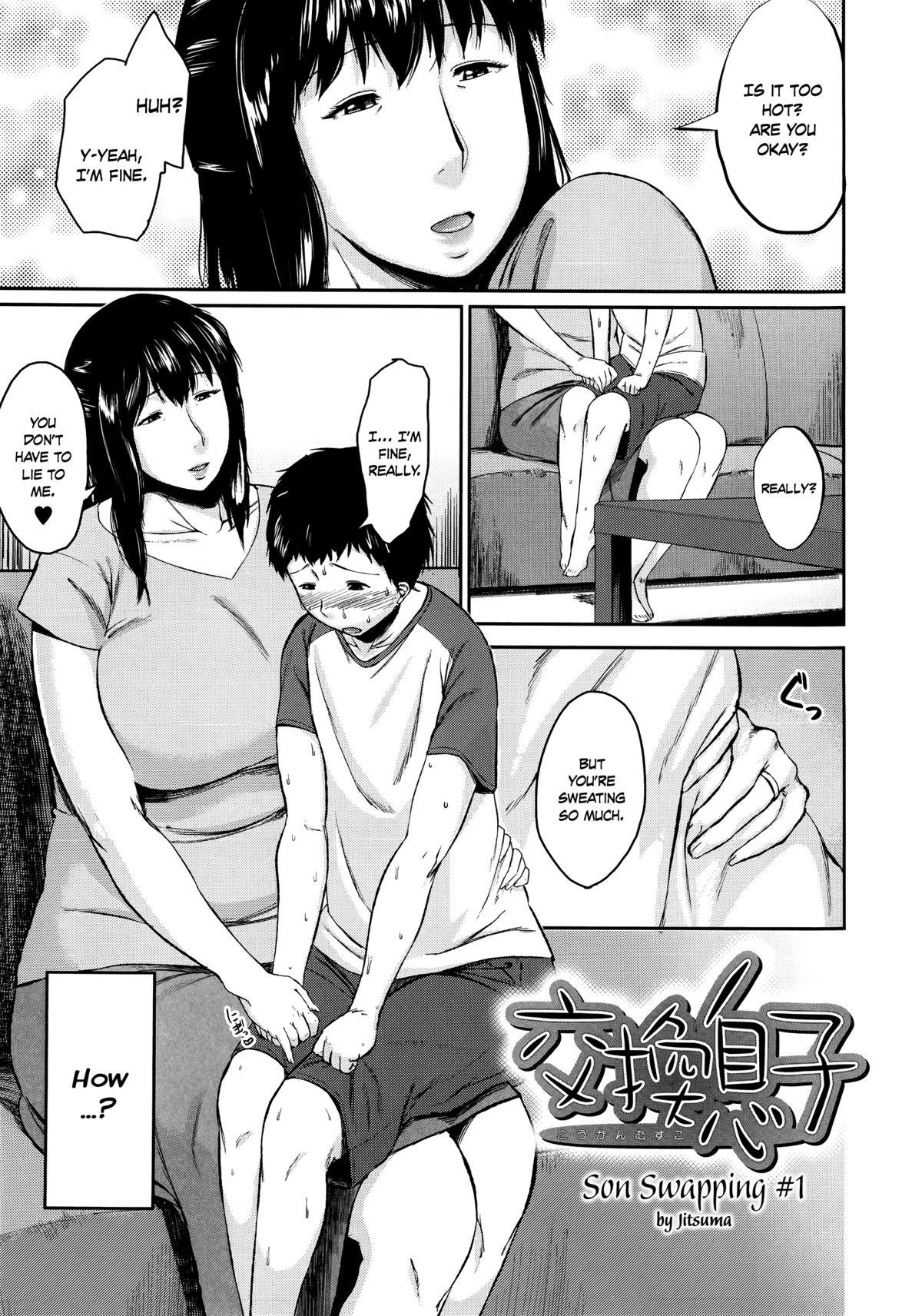 Playing Koukan Musuko | Son Swapping Ch. 1 Sucking Dick - Page 6