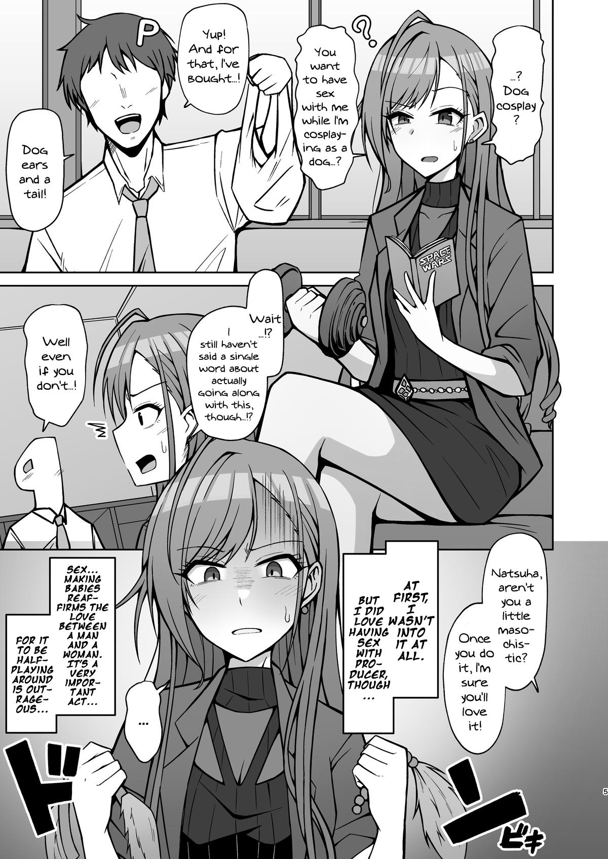 Gaygroupsex InuCos H tte Sugoi no yo! | Fucking While Dressed Like a Dog Feels Amazing! - The idolmaster Bed - Page 4