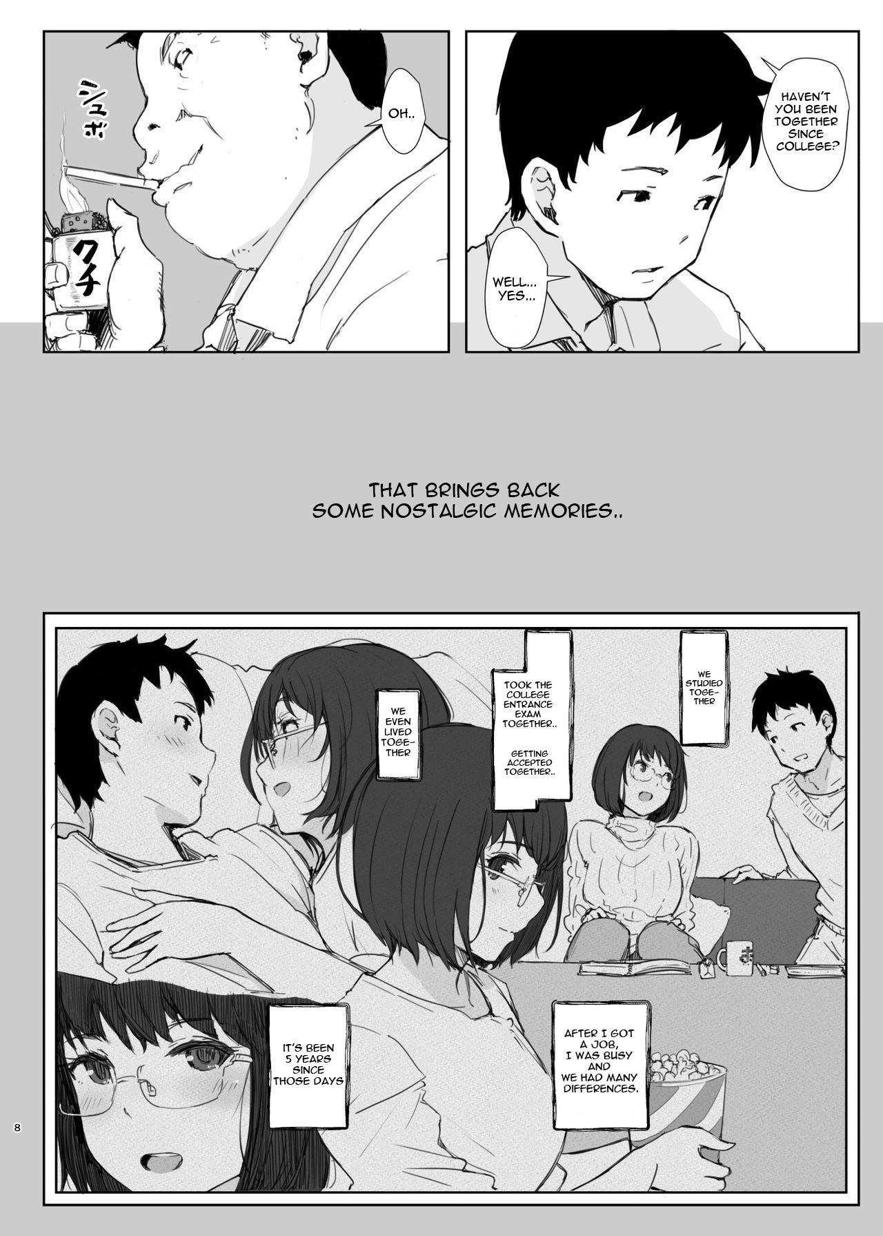 Ladyboy Kimi no Kanojo Yokatta yo. Meganekko NTR Tanpenshuu - Original Pussy Fingering - Page 8