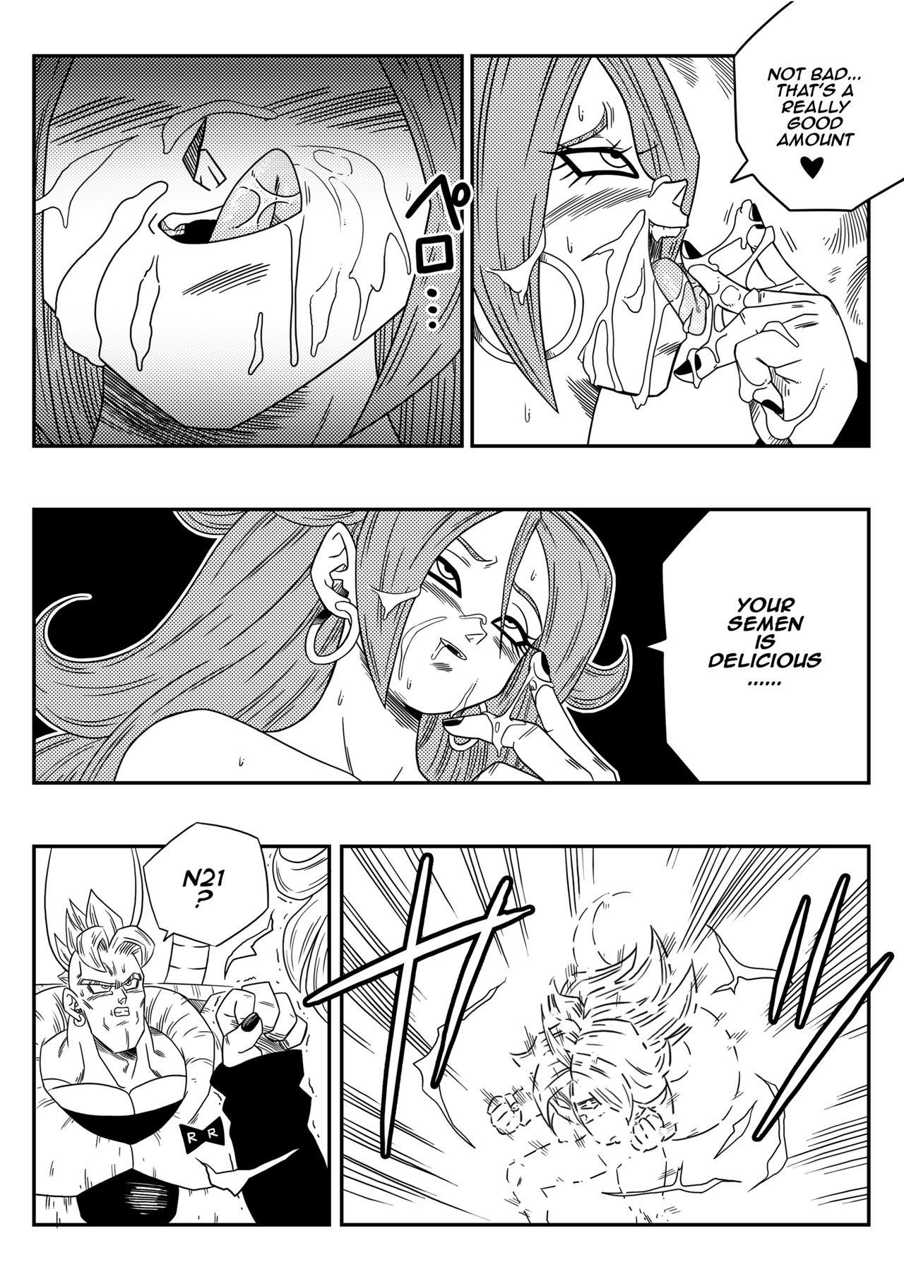 Ameture Porn Kyonyuu Android Sekai Seiha o Netsubou!! Android 21 Shutsugen!! | Busty Android Wants to Dominate the World! - Dragon ball Cojiendo - Page 9