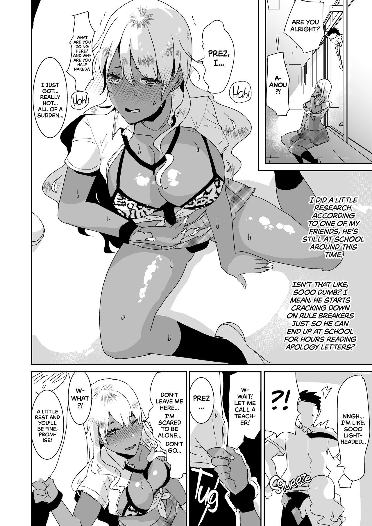 Bikini Futanari Kyokon Kuro Gal ni Gyaku Anal Fukujuu Saserareru nante... | I Would Never Get Dominated and Pegged by a Tan Gal With a Huge Cock! - Original Amateur Porn - Page 5