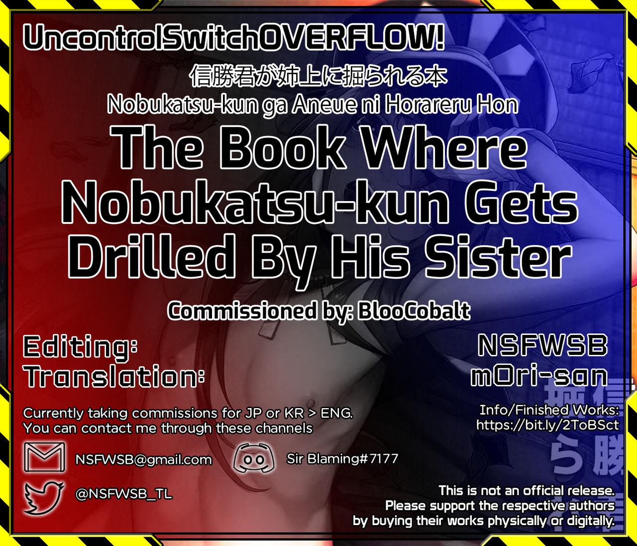 (C95) [Kamaboko Koubou (Kamaboko)] Nobukatsu-kun ga Aneue ni Horareru Hon | The Book Where Nobukatsu-kun Gets Drilled By His Sister (Fate/Grand Order) [English] [UncontrolSwitchOverflow] 25