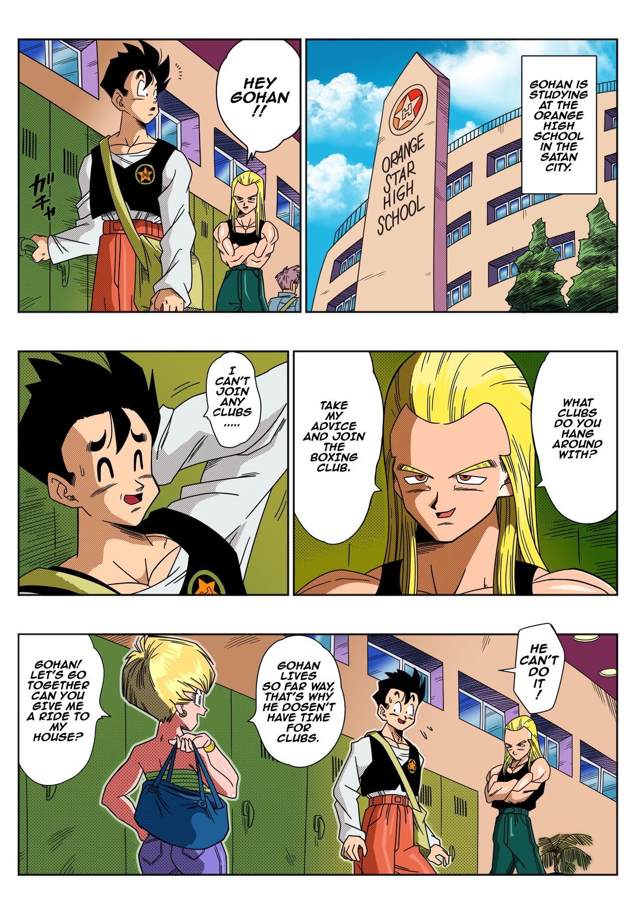 German LOVE TRIANGLE Z - Gohan Meets Erasa... "Let's Make A Lot of Sex, OK?" - Dragon ball z Outdoor - Picture 3