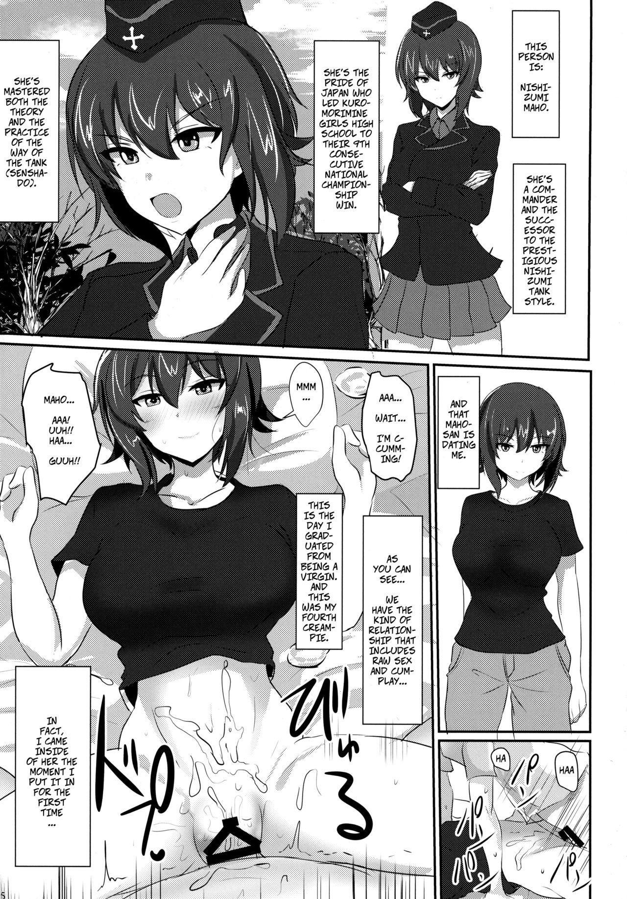 Natural Tits (C92) [Hakuginmokusei (Poshi)] Yasashii Maho Onee-chan | Kind Maho Onee-chan (Girls und Panzer) [English] - Girls und panzer Bed - Page 3