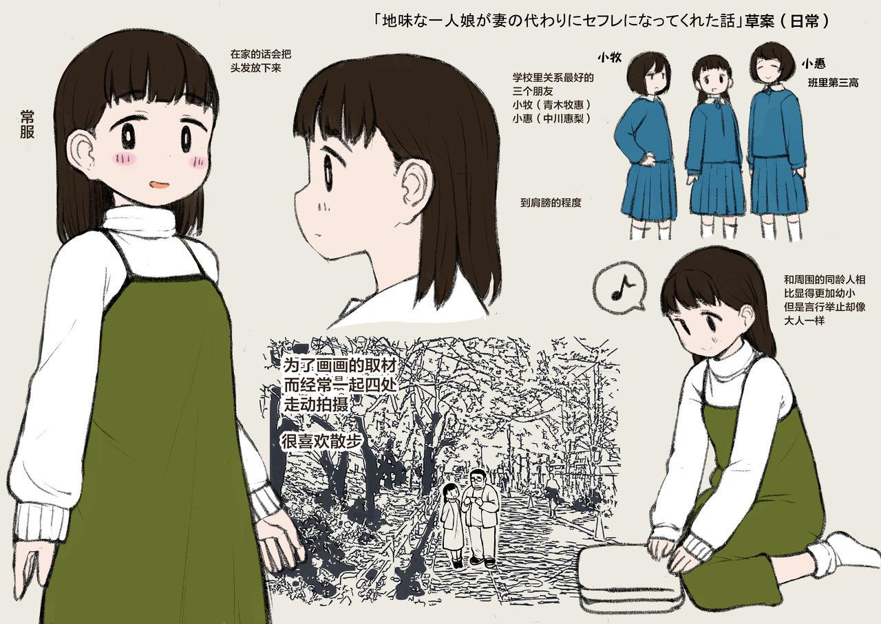 Slutty Jimi na Hitorimusume ga Tsuma no Kawari ni SeFri ni Natte kureta Hanashi - Original First Time - Page 56
