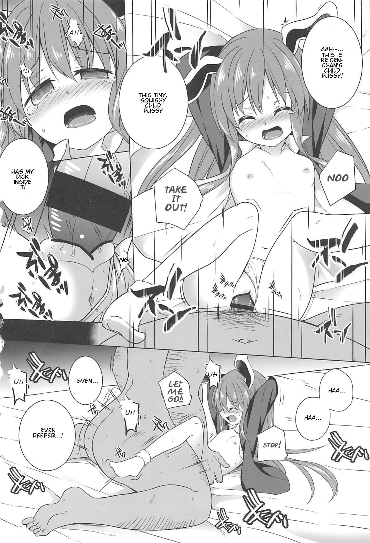 Picked Up Tsukito Haramiki Udonge Kankin Haramase | Moon Rabbit Pregnancy Records - Udonge's Conception in Captivity - Touhou project Wet Cunt - Page 9