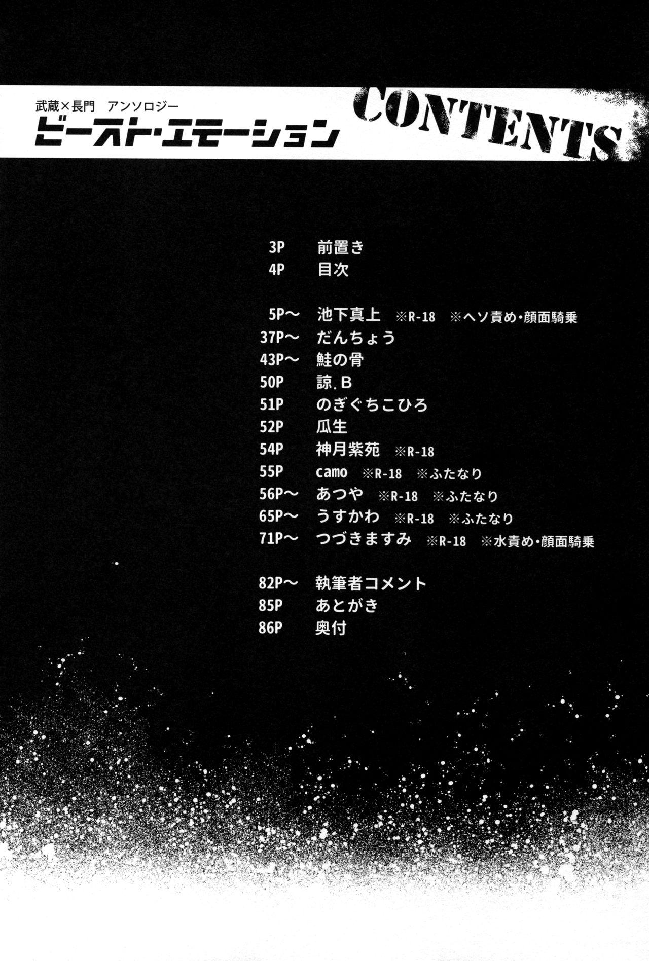 Blowjob Musashi x Nagato Anthology "Beast Emotion" Ch. 1 - Kantai collection Dicks - Page 4