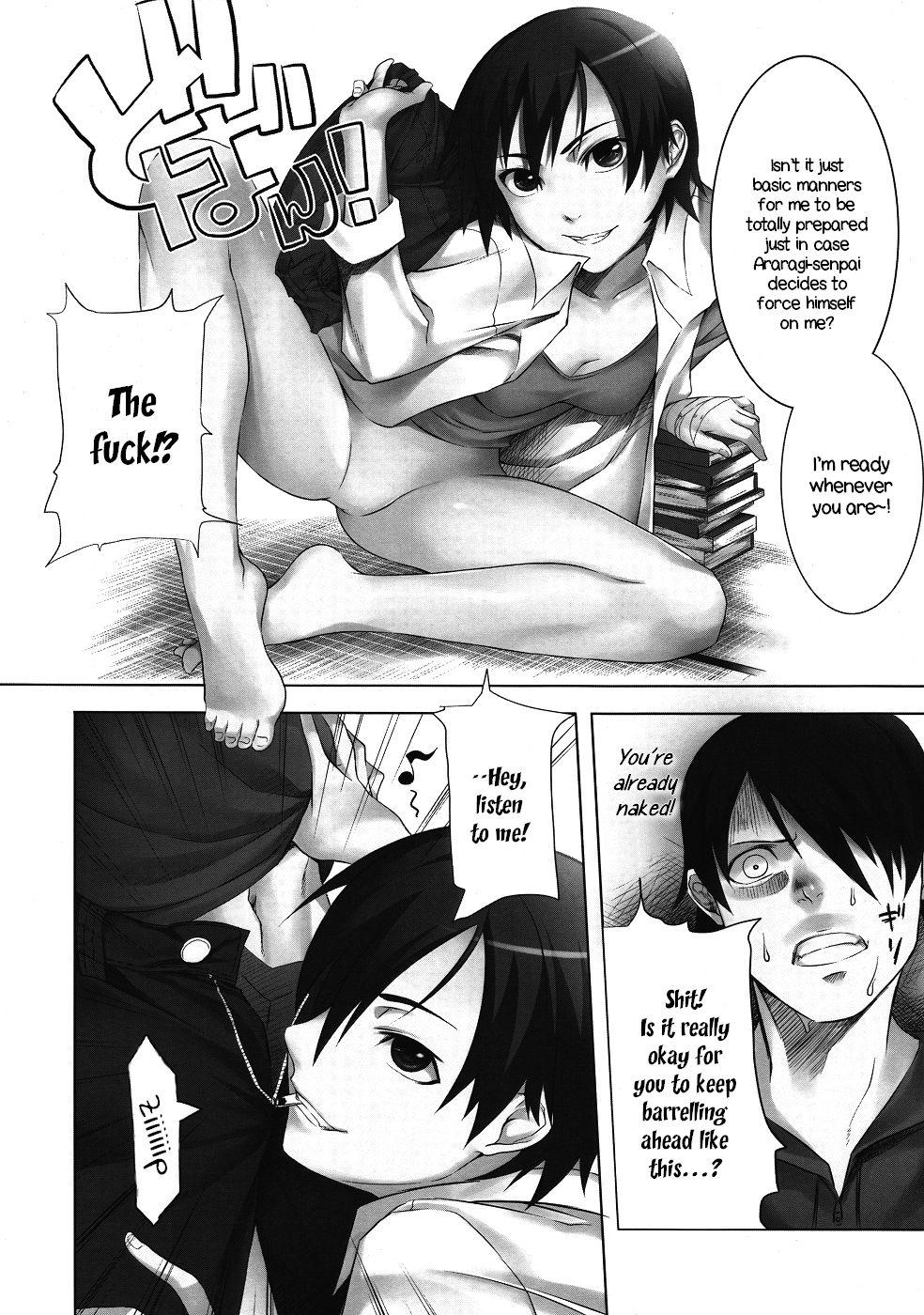 Girlsfucking Kanbaru-san to | With Ms. Kanbaru - Bakemonogatari Roughsex - Page 5