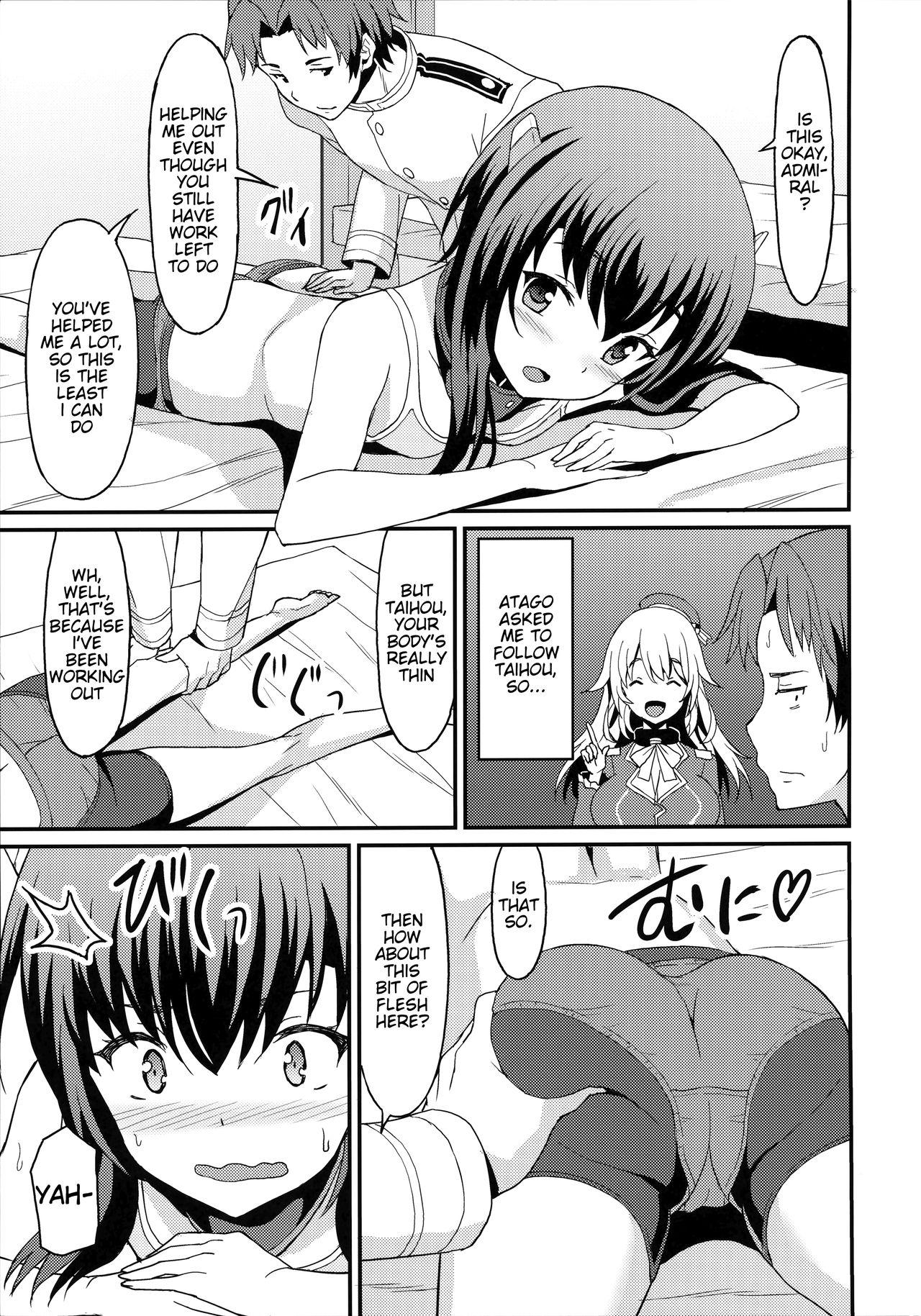 Wanking Taihou Trial Dance - Kantai collection Bed - Page 4