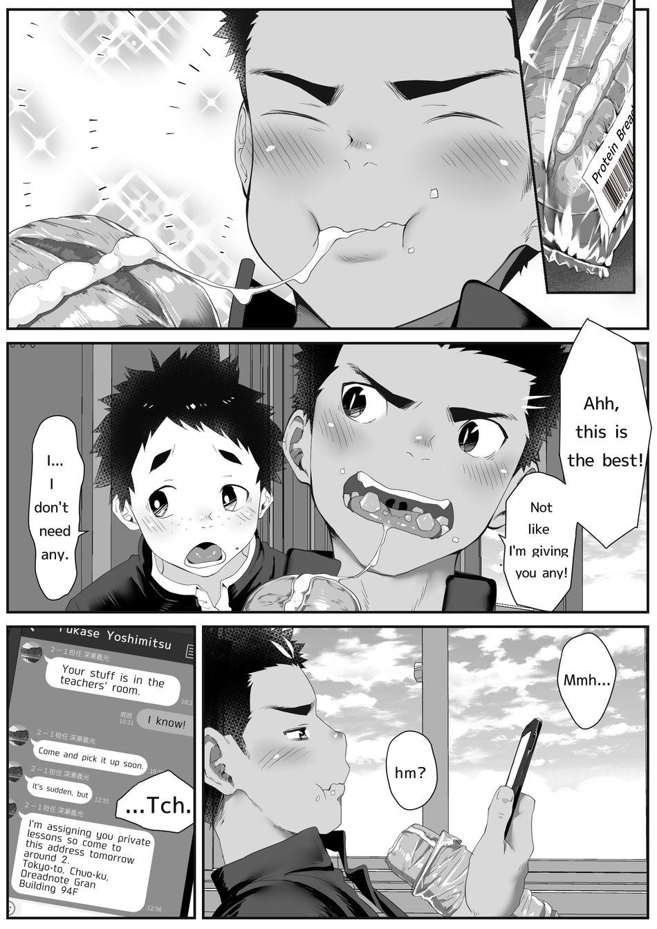 Gay Blondhair Osugaki Gym Bed - Page 4
