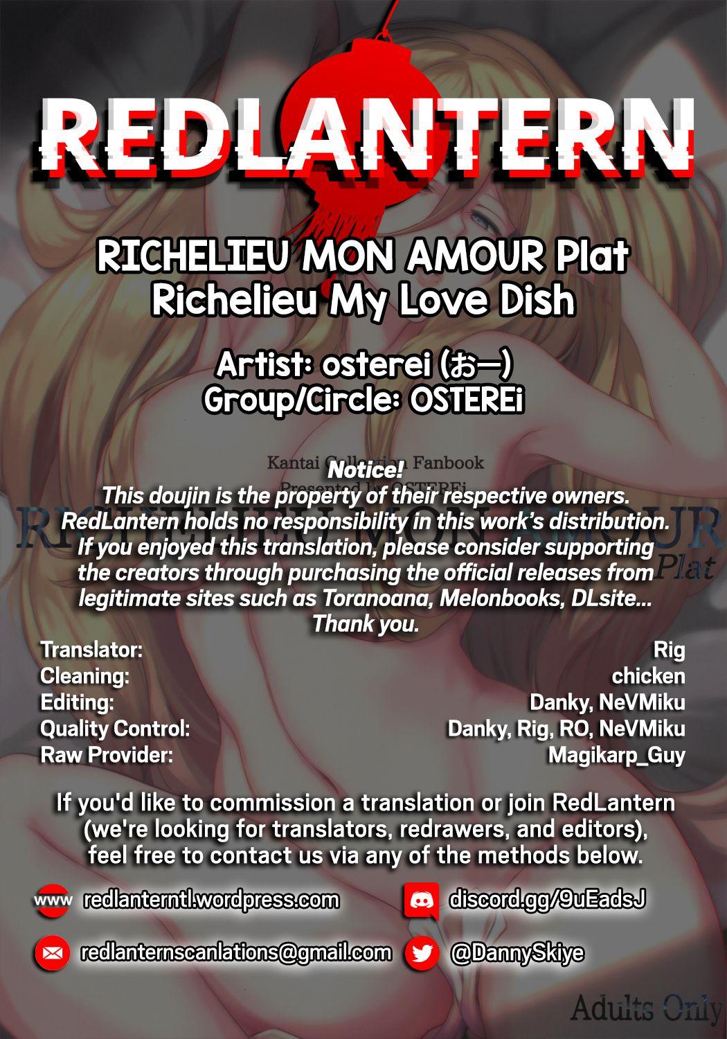 RICHELIEU MON AMOUR Plat | Richelieu My Love Dish 30