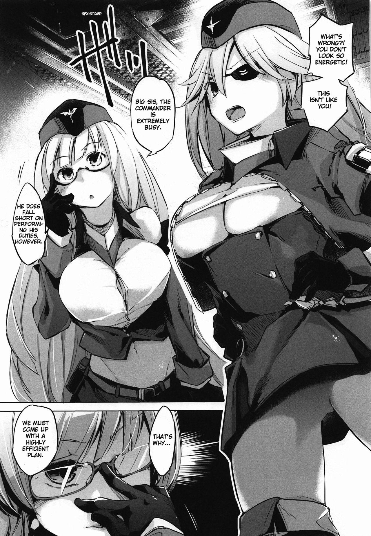 Cum Shot Insufficient main force to shoot ! Iron-Blood Battleship and Battle Cruiser Summary Book - Azur lane Sapphicerotica - Page 4