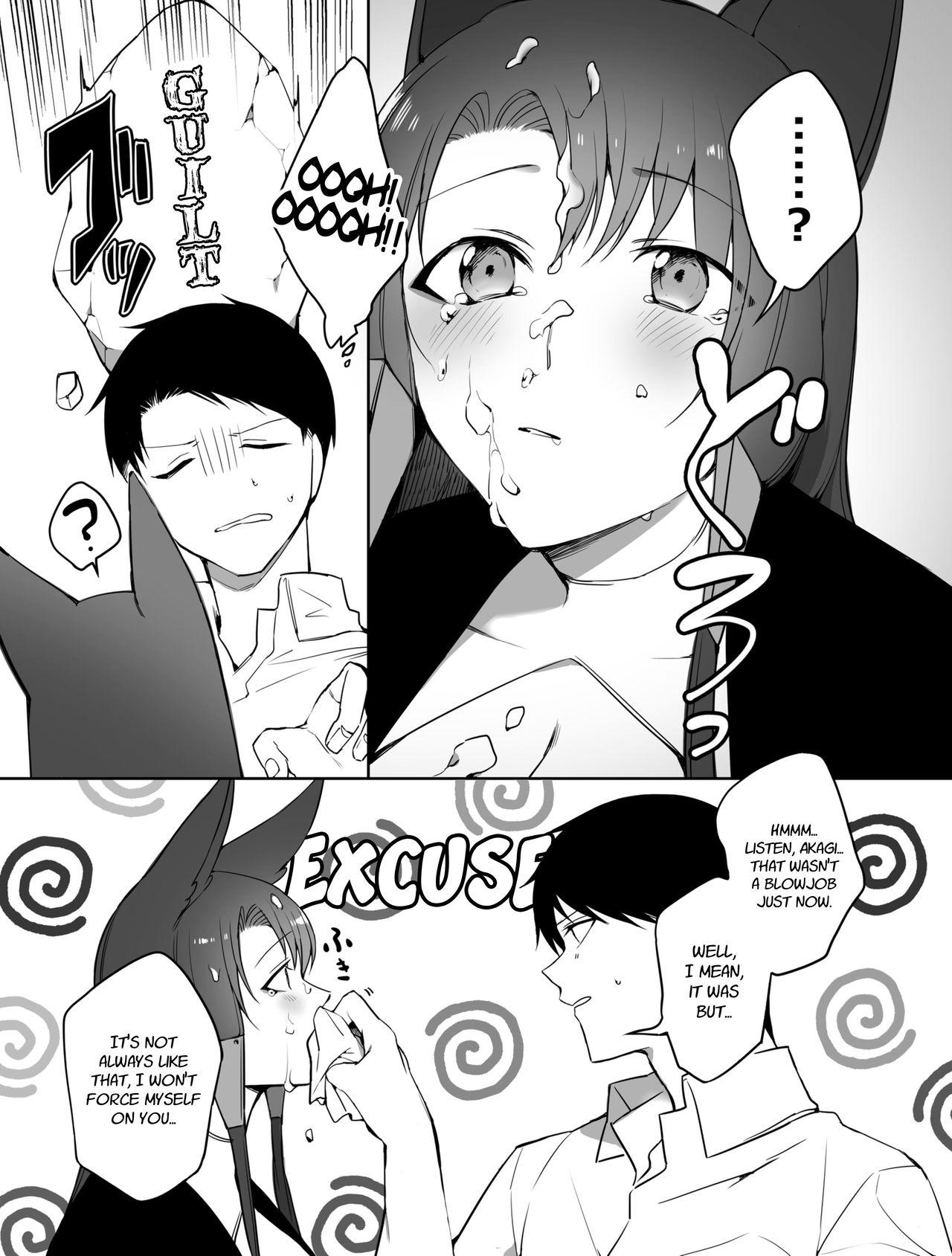 Real Sex Akagi ni Ochinpo Shaburaseru Hon | Let Akagi suck your dick - Azur lane Redbone - Page 17