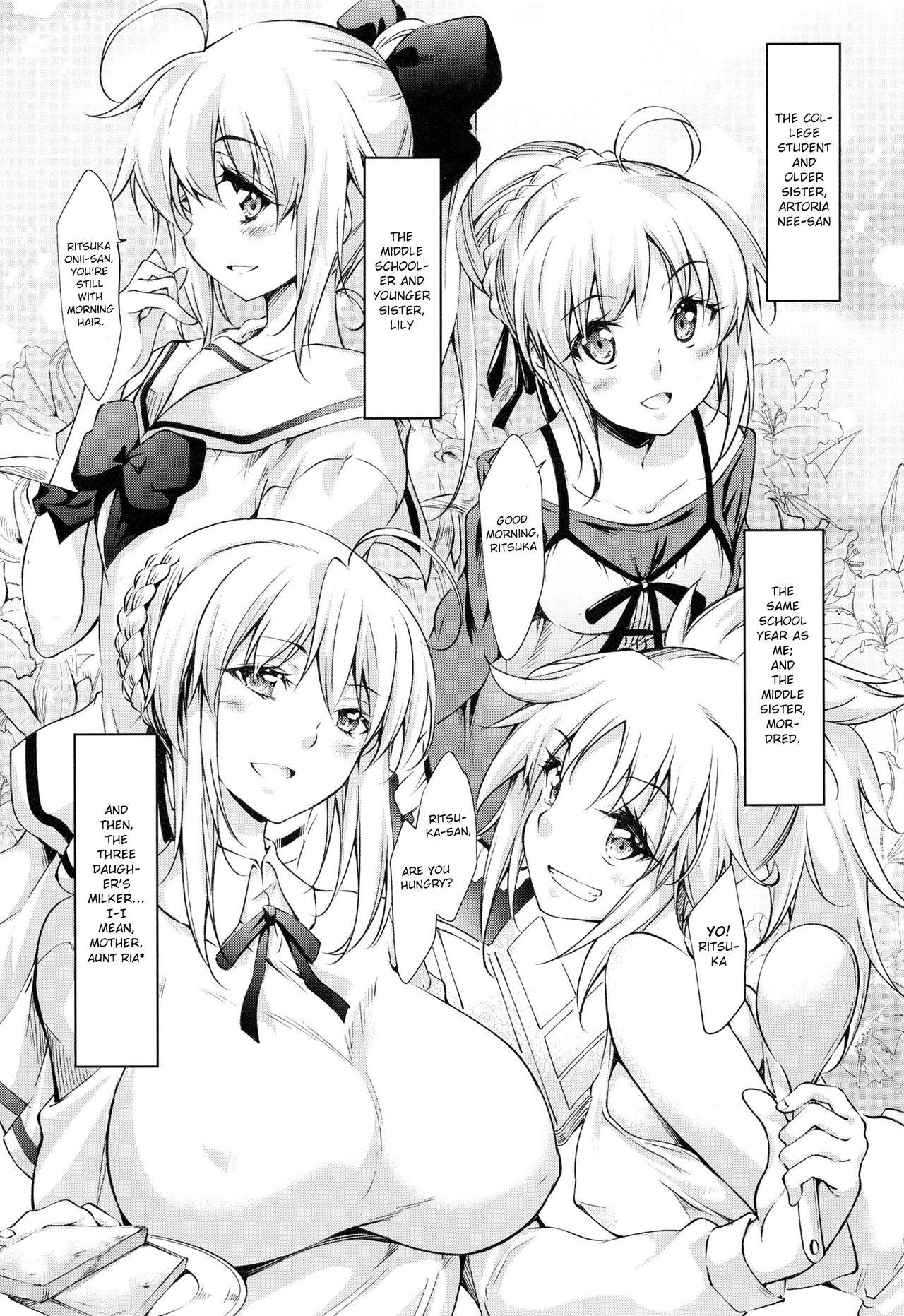 Girlsfucking Pendra-ke no Seijijou | The sexual situation of the Pendragon house - Fate grand order Lez - Page 5
