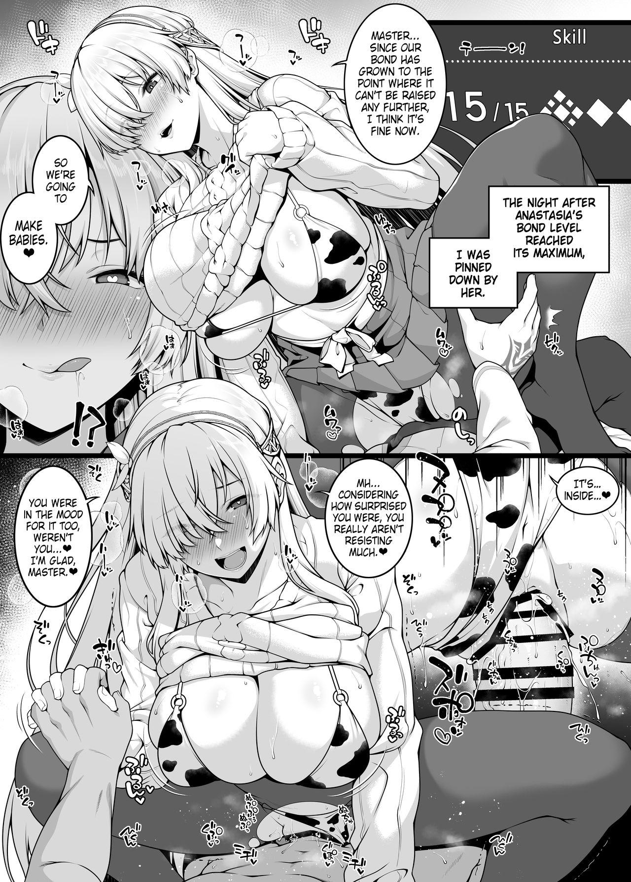 Red Having Lovey-Dovey Baby Making Sex With Anastasia - Fate grand order Taboo - Picture 1