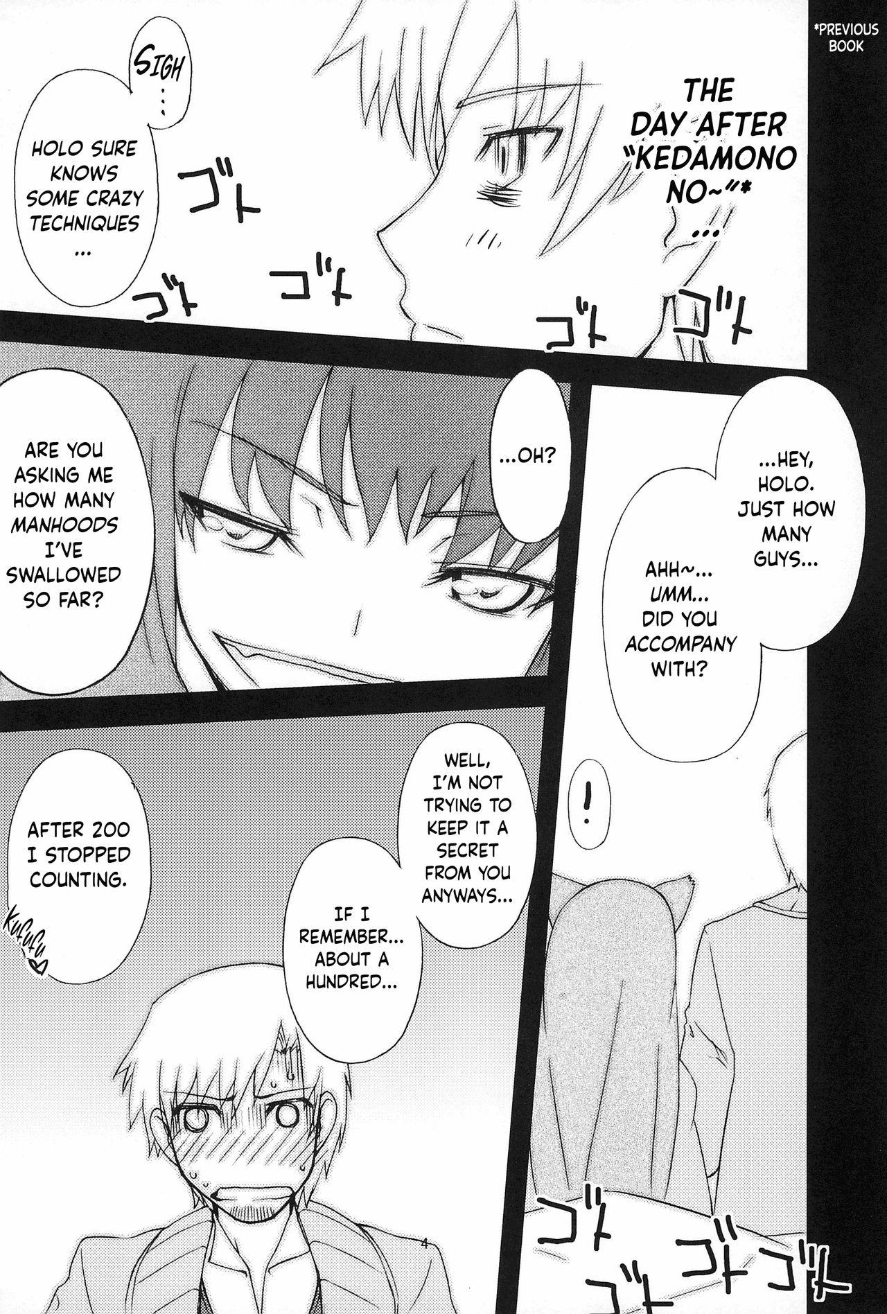 Colegiala Okami to Seihenreki | Sex Experience and Wolf - Spice and wolf | ookami to koushinryou Facial Cumshot - Page 2