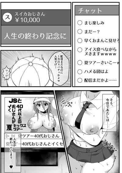 Ninki JS Haishinsha ga Natsuyasumi ni Zenkoku Mawatte Kakuchi no Ojitachi to Hard na Sex Shinagara Live Haishin Yatte Mita 5