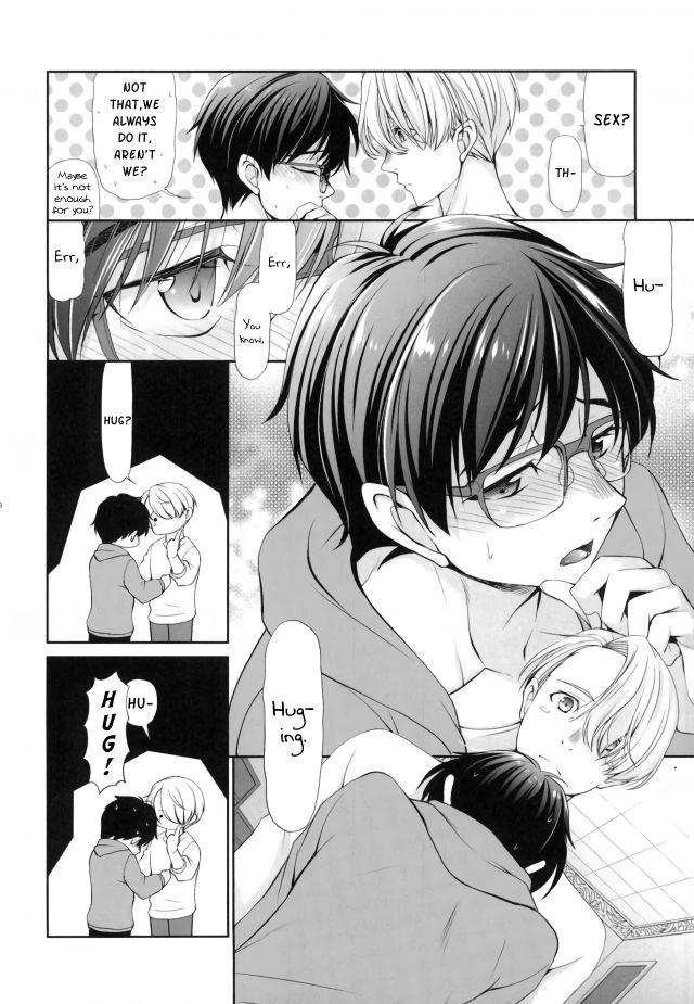 Gay Kissing Onegai Kiite - Yuri on ice Deepthroat - Page 5