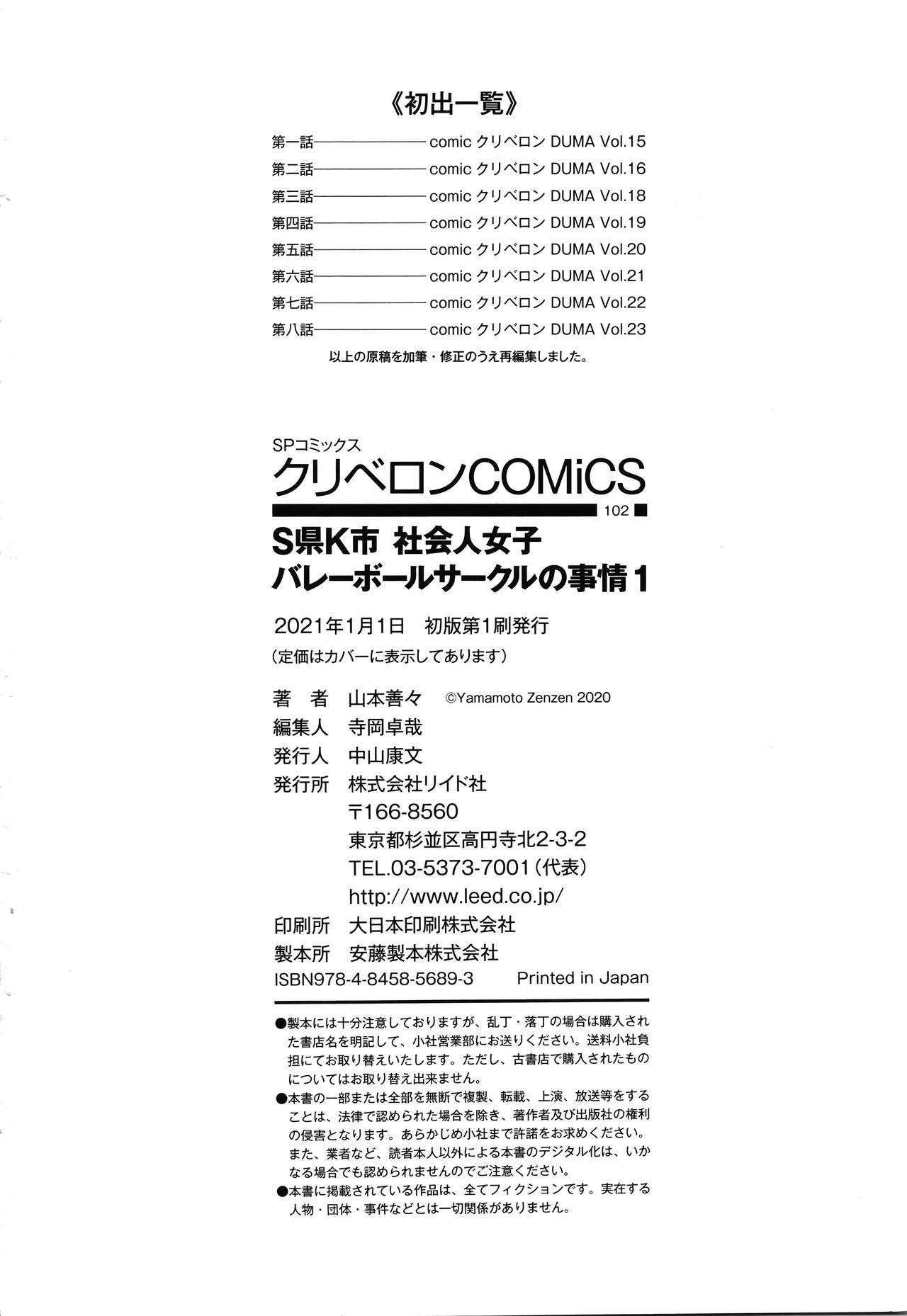 Gay 3some [Yamamoto Zenzen] S-ken K-shi Shakaijin Joshi Volleyball Circle no Jijou Glamcore - Page 222