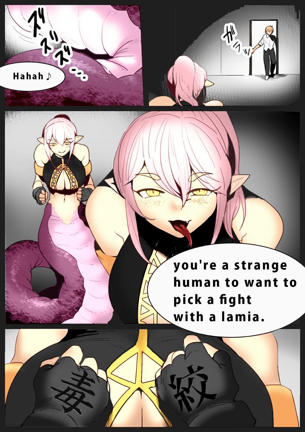 Calle The Nation of Head Scissors (Toppogi)] Girls Beat! -vs Lamia- Amature Porn - Page 2