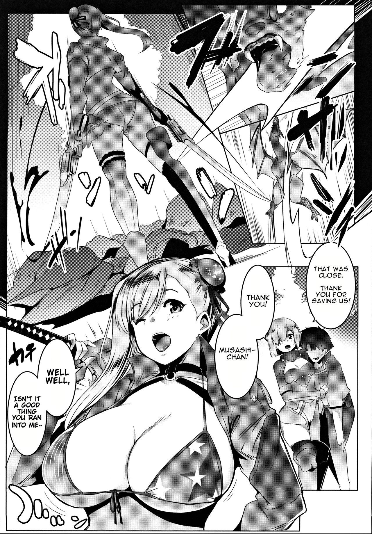 Pussylicking (C97) [Hitsuji Kikaku (Muneshiro)] Musashi-chan to PakoCam | Musashi-Chan's Fuck Fest (Fate/Grand Order) [English] [Darg777] - Fate grand order Gay Hairy - Page 4