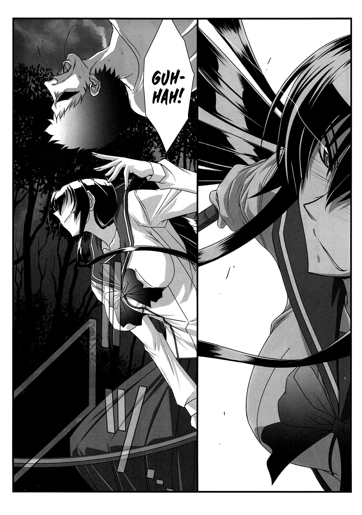Interracial Sex SPIRAL ZONE H.O.T.D - Highschool of the dead Footjob - Page 4