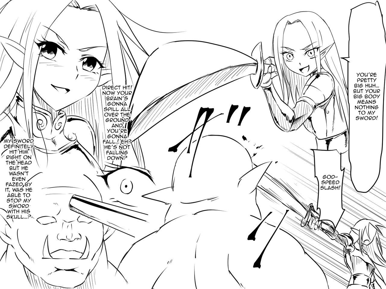 Haiboku Elf no Onna Kishi Orc Ryoujoku, Soshite... | A Female Elf Knight Gets Assaulted By An Orc, And Then... 9
