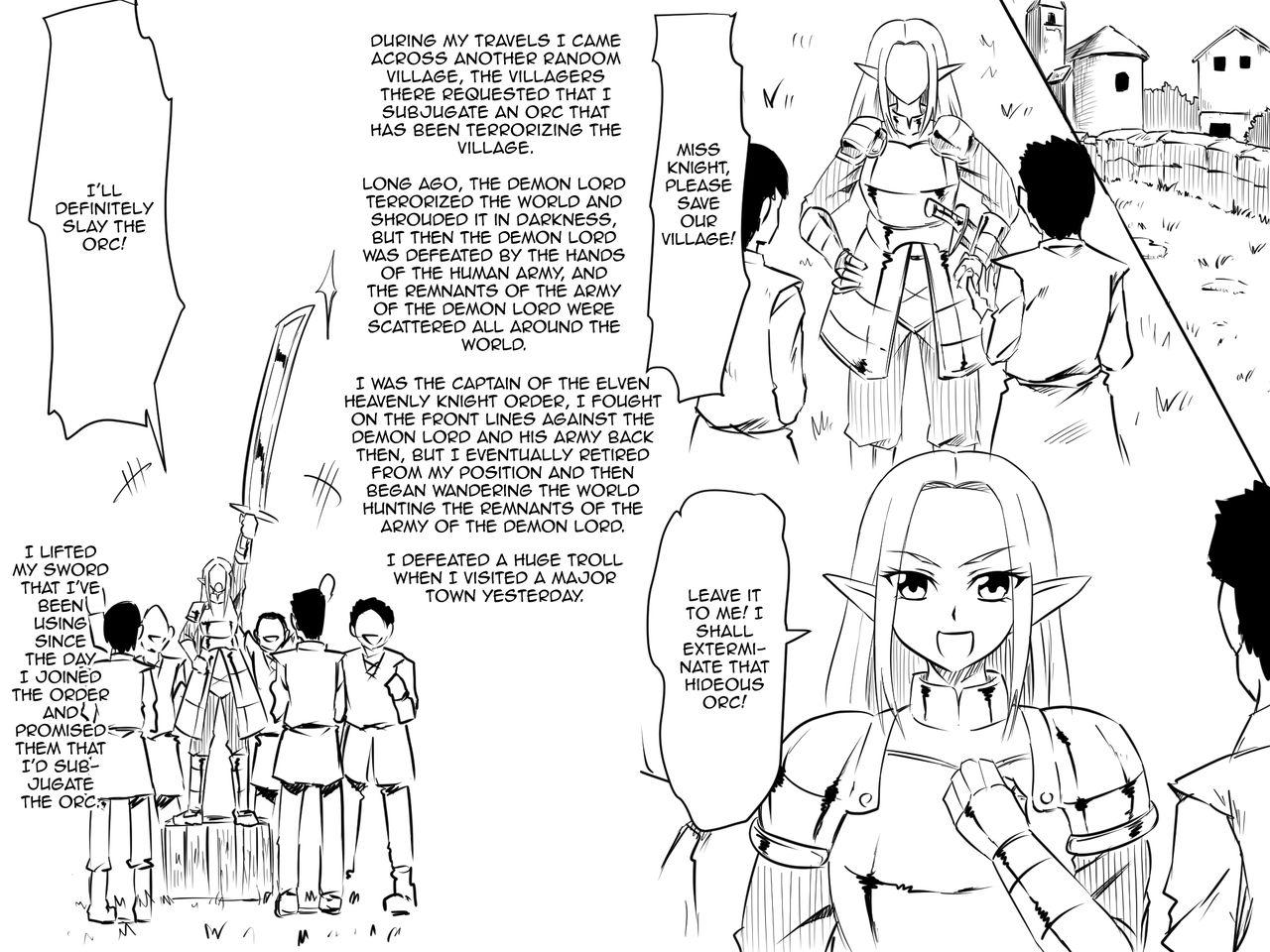 Real Amateur Porn Haiboku Elf no Onna Kishi Orc Ryoujoku, Soshite... | A Female Elf Knight Gets Assaulted By An Orc, And Then... - Original Squirting - Page 7