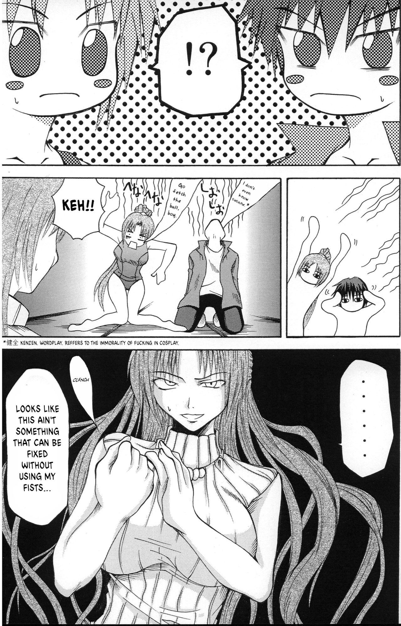 Porn Pussy Shukka Genin wa Omae Daze!! - ...you the cause of breaking out... - Higurashi no naku koro ni | when they cry Femboy - Page 8