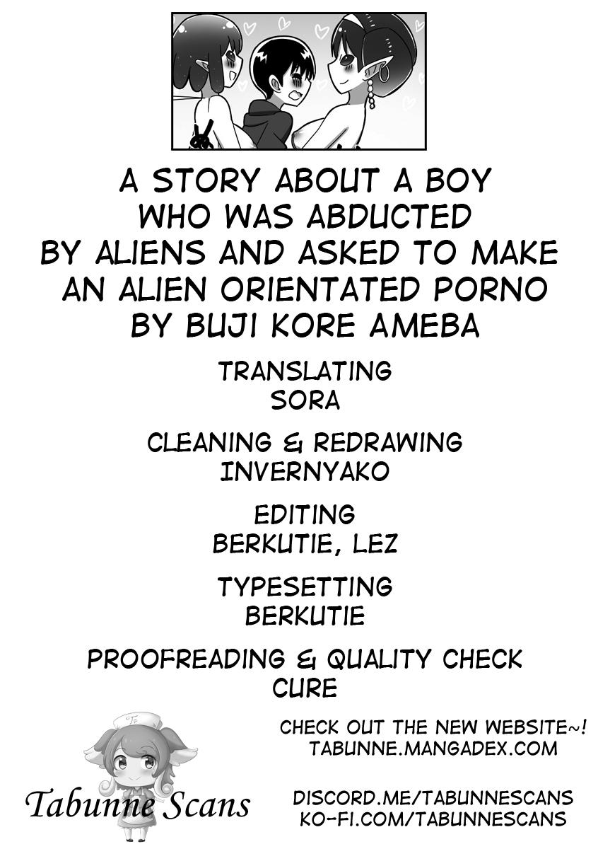 Naturaltits Uchuujin ni Rachi Sarete Uchuujin Muke AV ni Shutsuen Shichatta Shounen no Hanashi | A story about a boy who was abducted by aliens and asked to make an alien orientated porno - Original Blackmail - Page 22