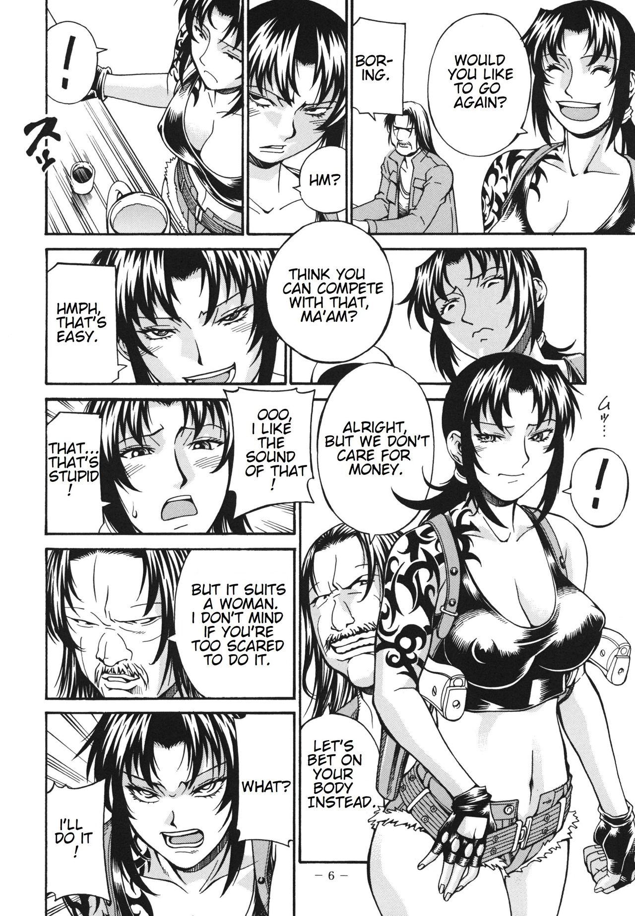 Dick Sucking TRIPLE HANDED - Black lagoon Adorable - Page 6