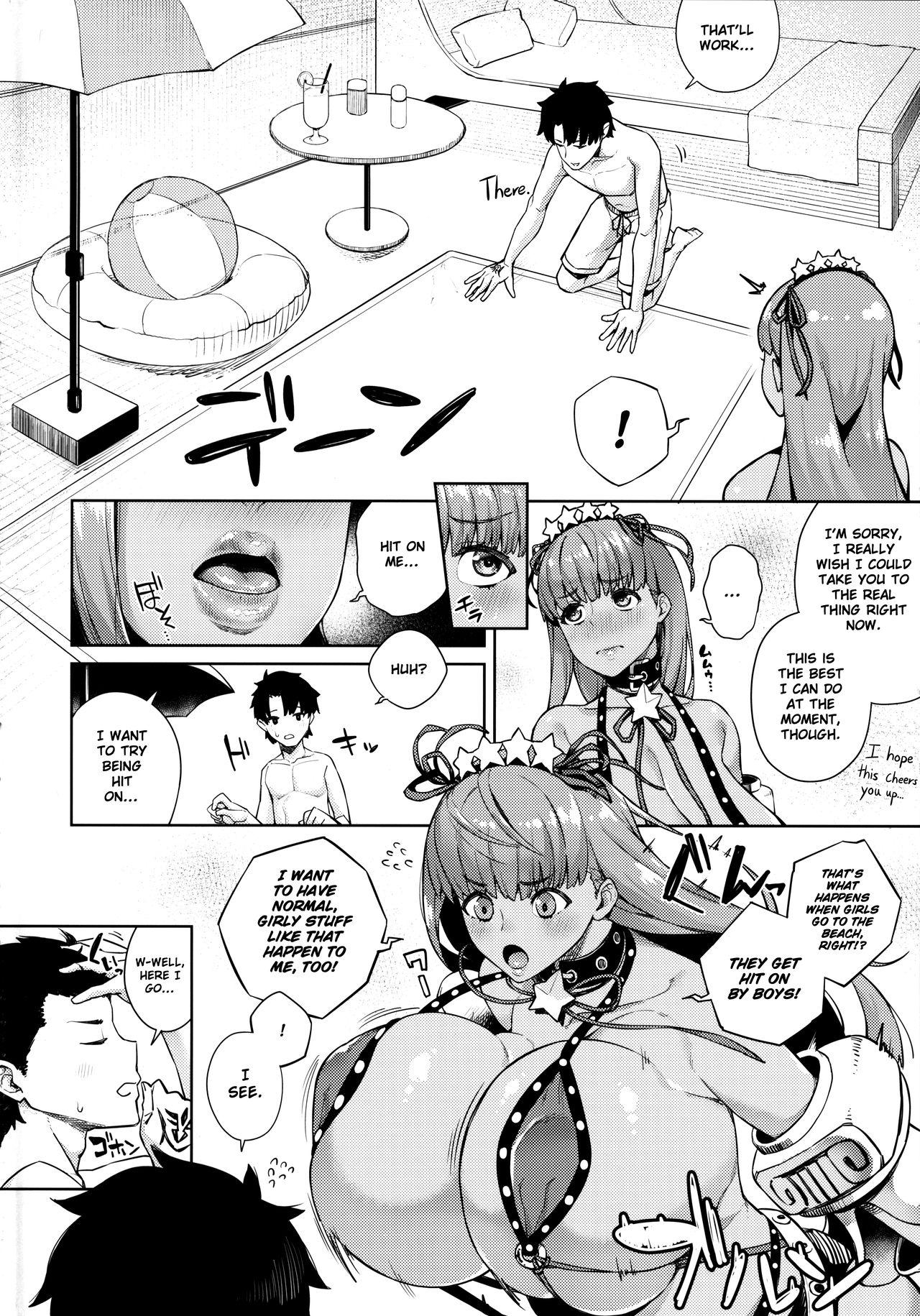 Blow Jobs Kyokou no Umibe nite | at the fictional seaside - Fate grand order Thai - Page 4