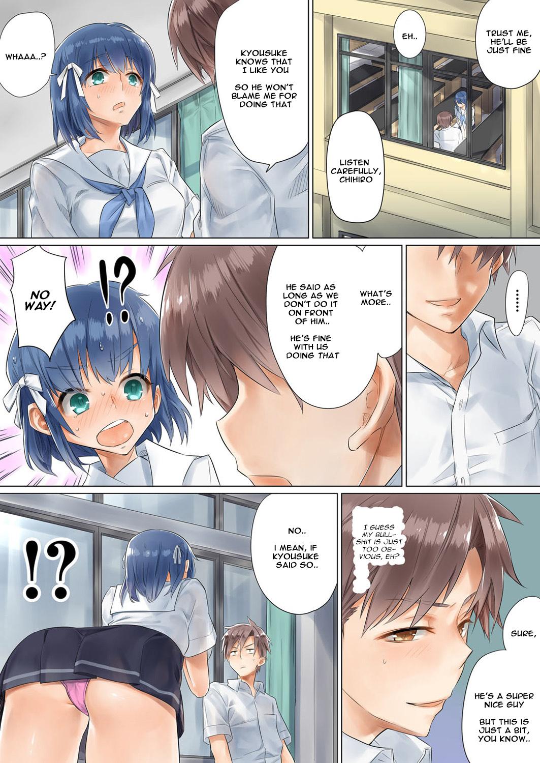 [Toya] Netorare Kanojo -Kareshi (Ani) o Mae ni Futago (Otouto) to Kyoushitsu Ecchi- Vol.01 [English] 39