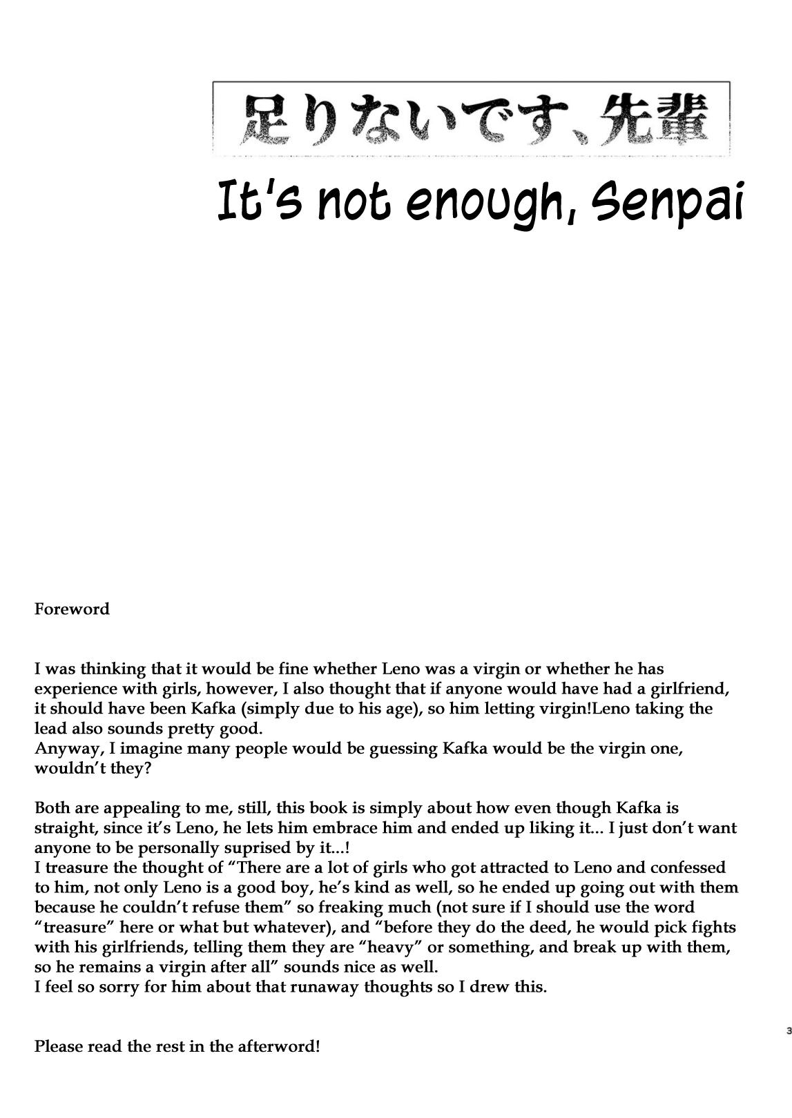Free Real Porn It's not enough, Senpai - Original De Quatro - Page 3