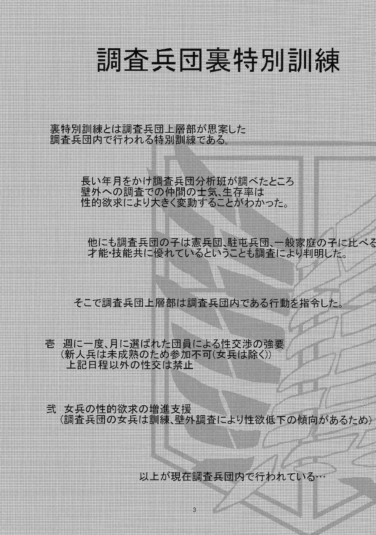 (C84) [JINAPARX (Yowashi)] Survey Corps Backstage Special Training (Shingeki no Kyojin) English {SHTranslate} 2