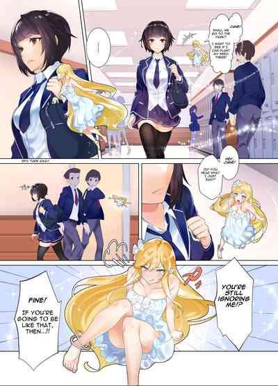 Jane transforming at school manga 1