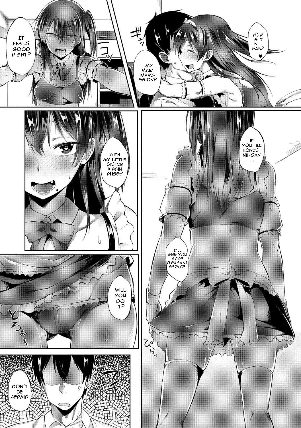 Cavala Zenryaku, Imouto ga Maid ni Narimashite | My Little Sister Has Become a Maid Couple Fucking - Page 13