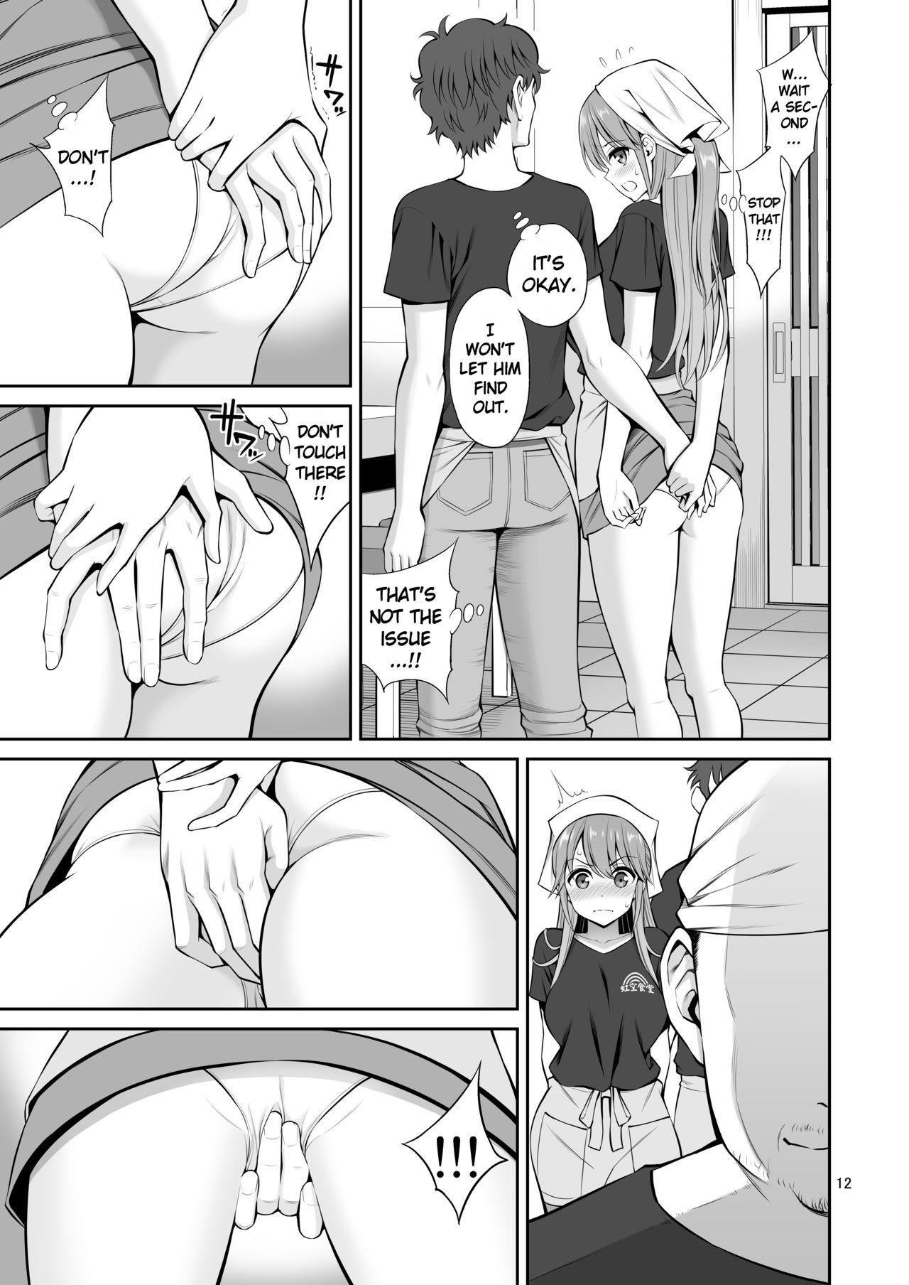Gaybukkake Motoyan Zuma Otto no Tonari de Hatsuiki | Ex-Delinquent Wife Cums Next to Her Husband for the First Time - Original Brother Sister - Page 12