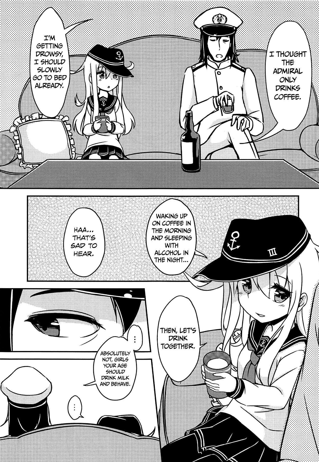 Culito (C90) [MoNyaMoNya (Sera)] ~Alcoholic~ Yotta Kimi o Dakishimetai | ~Alcoholic~ I want to hug you when you're drunk (Kantai Collection -KanColle-) [English] [Sweet Coffee Scans] - Kantai collection Family Roleplay - Page 4