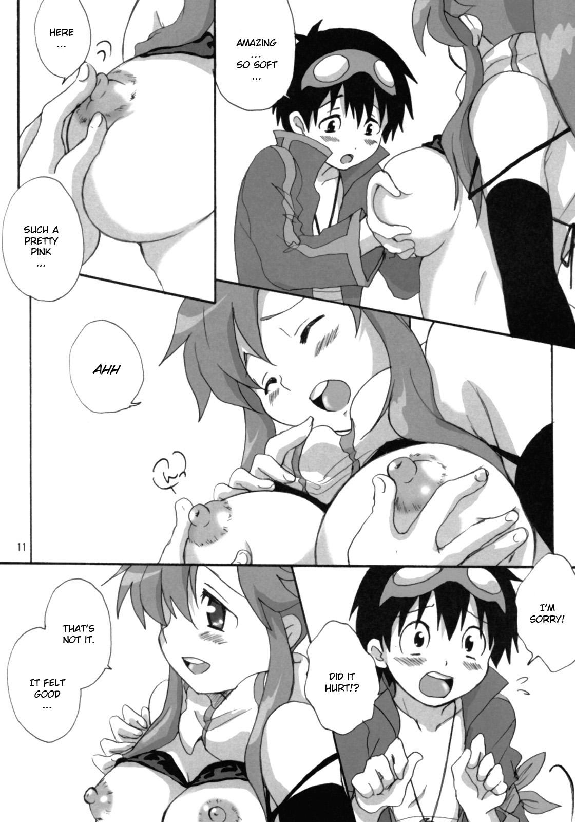 Huge Boobs Yokoshimo na Kimochi | Yoko and Simon's feelings - Tengen toppa gurren lagann Bribe - Page 10