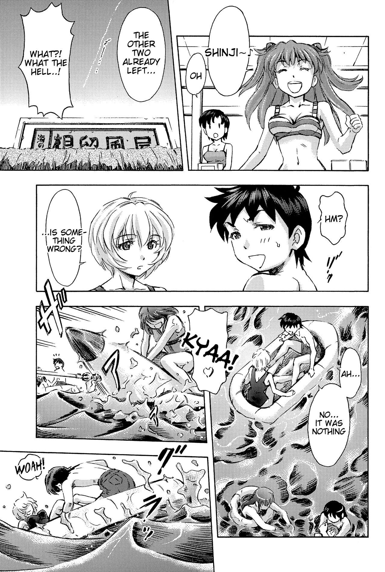 Cruising 3-nin Musume to Umi no Ie - Neon genesis evangelion Ass Worship - Page 8