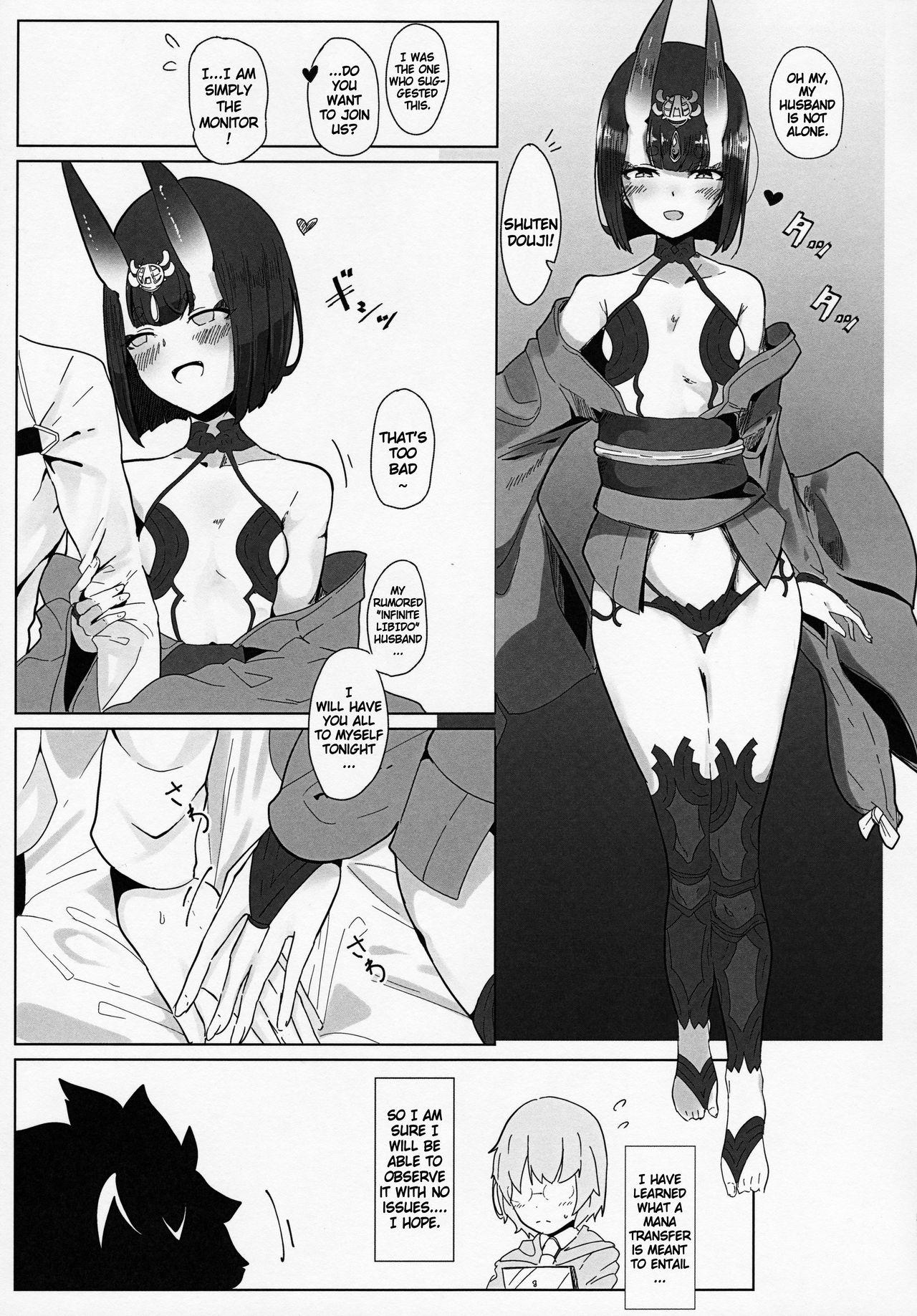Hardcoresex Shuten-san to XXX Suru Hon | XXX with Shuten - Fate grand order Nipples - Page 4