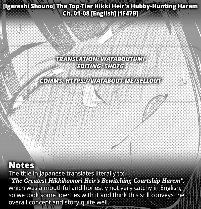 [Igarashi Shouno] Saikyou Hikikomori Onzoushi no Torokeru Konkatsu Harem | The Top-Tier Hikki Heir's Hubby-Hunting Harem Ch. 01-08 [English] [1F47B] 181