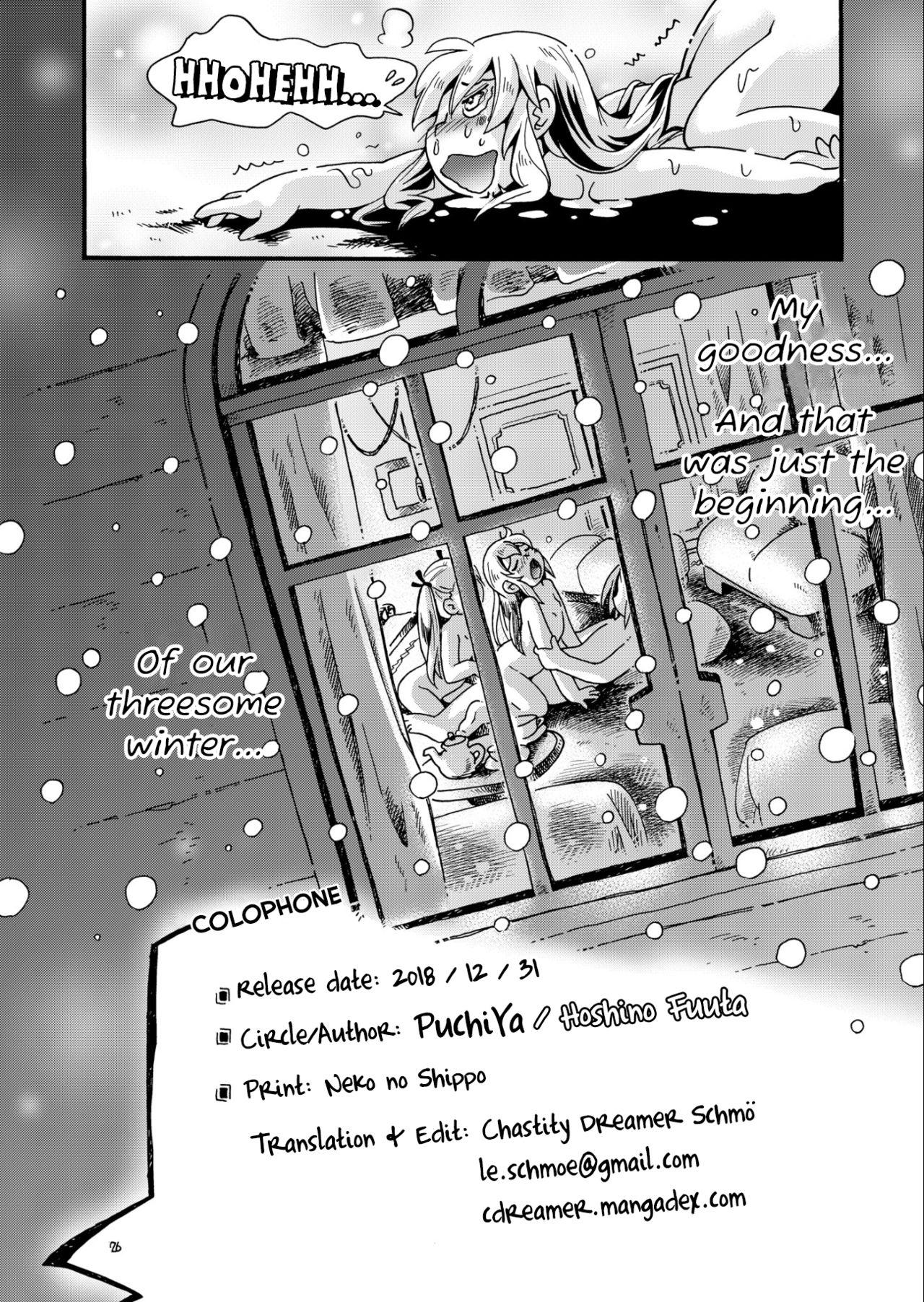Kissing [Puchi-ya (Hoshino Fuuta)] Bokujou no Shoujo Remy ~Fuyu no Sansou Hen~ 2 | Farm Girl Remy ~The Winter Cottage~ Part 2 [English] [Chastity Dreamer Schmö] [Digital] - Original Perrito - Page 25