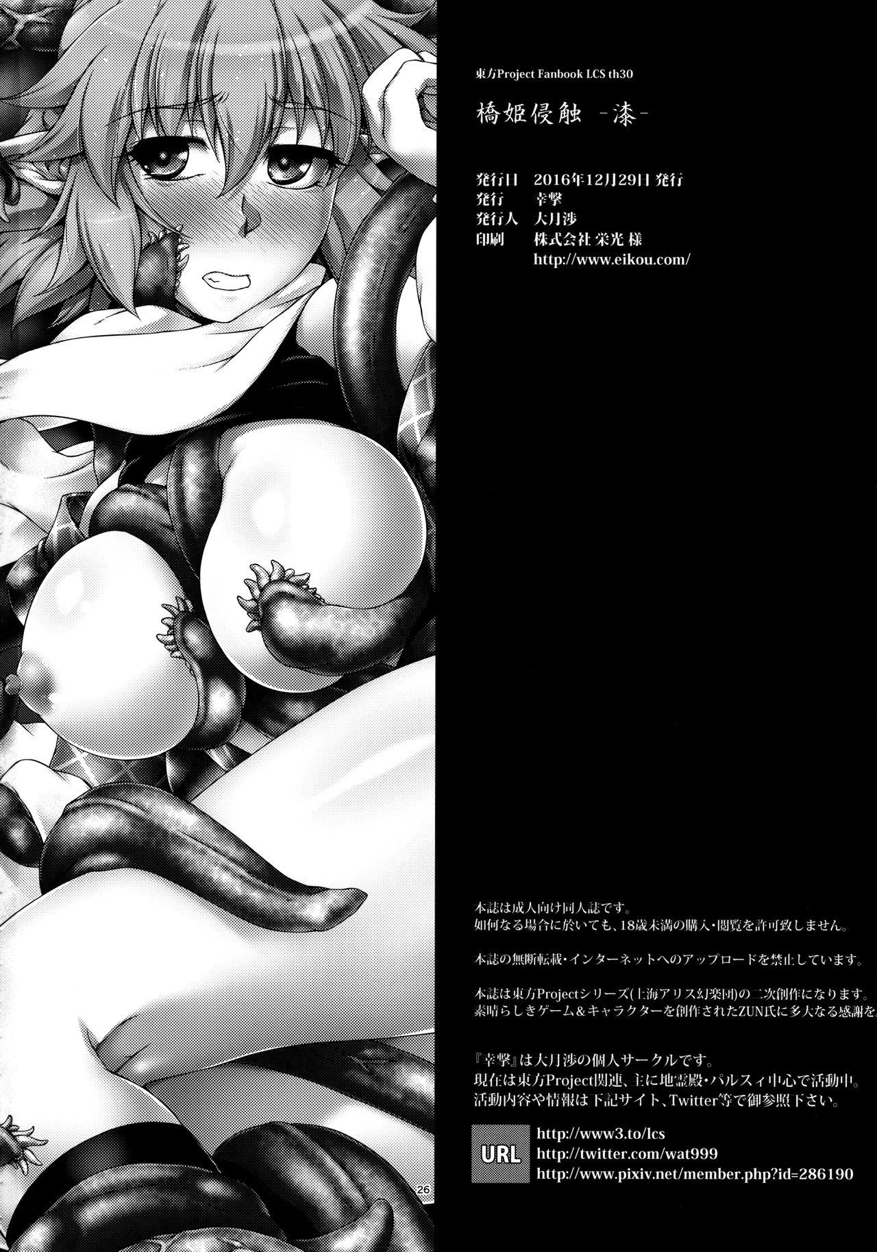 Free Hardcore (C91) [Kougeki (Ootsuki Wataru) Hashihime Shinshoku -Shichi- (Touhou Project) [English] [desudesu] - Touhou project Guy - Page 25