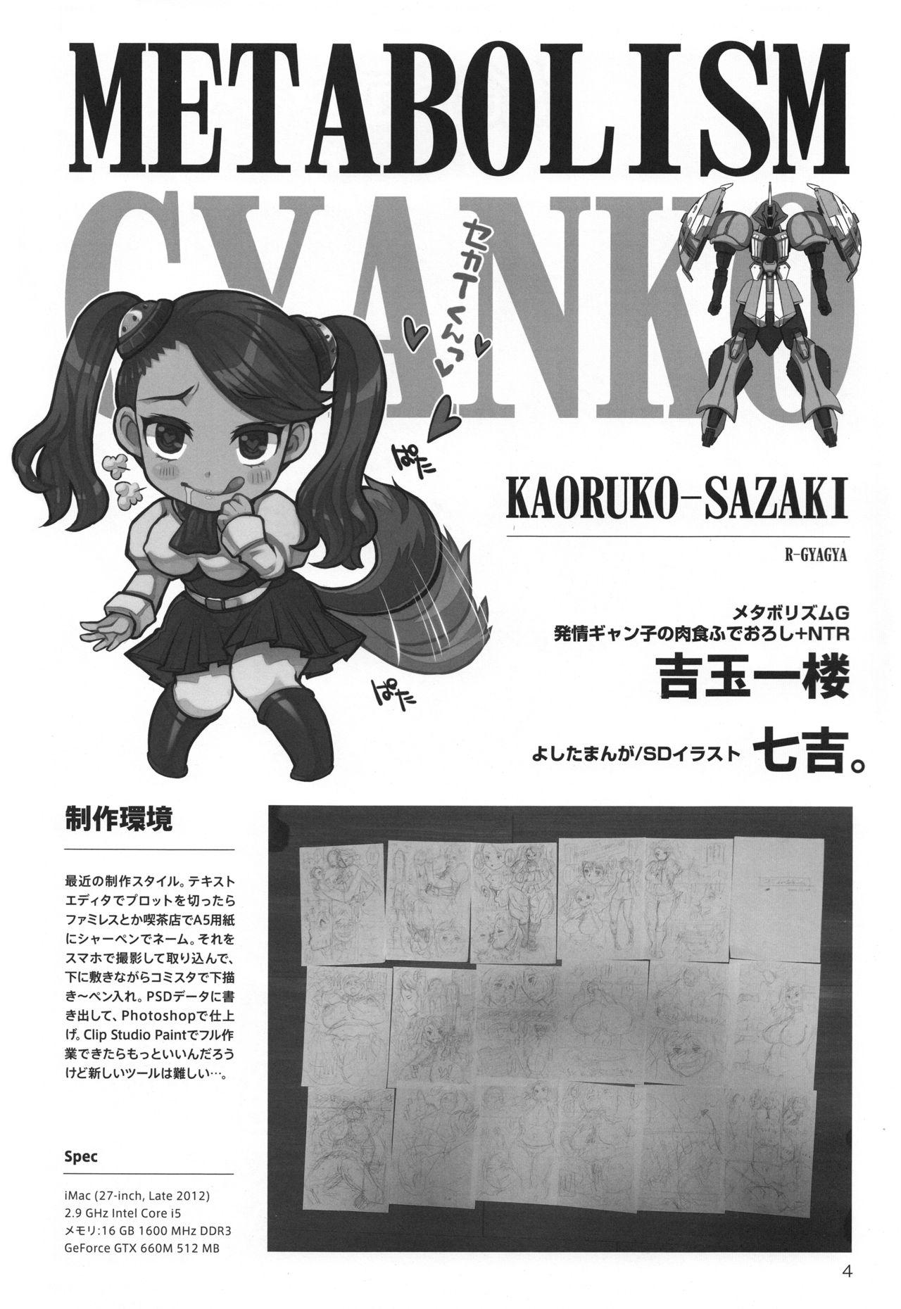 Sapphic METABOLISM G Hatsujou Gyanko no Nikushoku Fudeoroshi + NTR | 肥滿主義G 發情強子的肉食開苞+NTR - Gundam build fighters try Naturaltits - Page 4