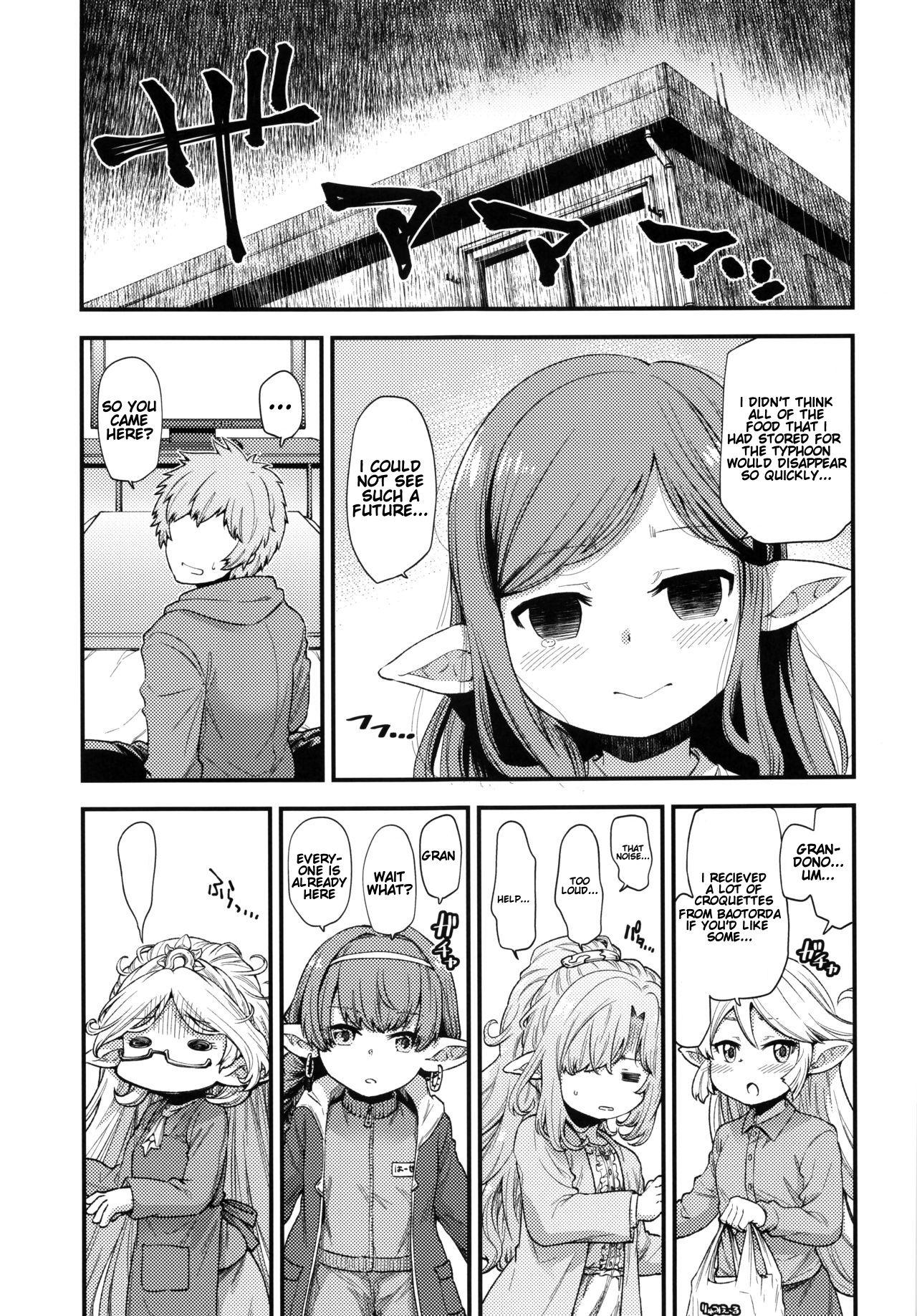 Nalgona Gen Paro Harvin Harem Apart Taifuu Hen | Harvin Harem Apartment: Typhoon Edition - Granblue fantasy Masturbate - Page 4