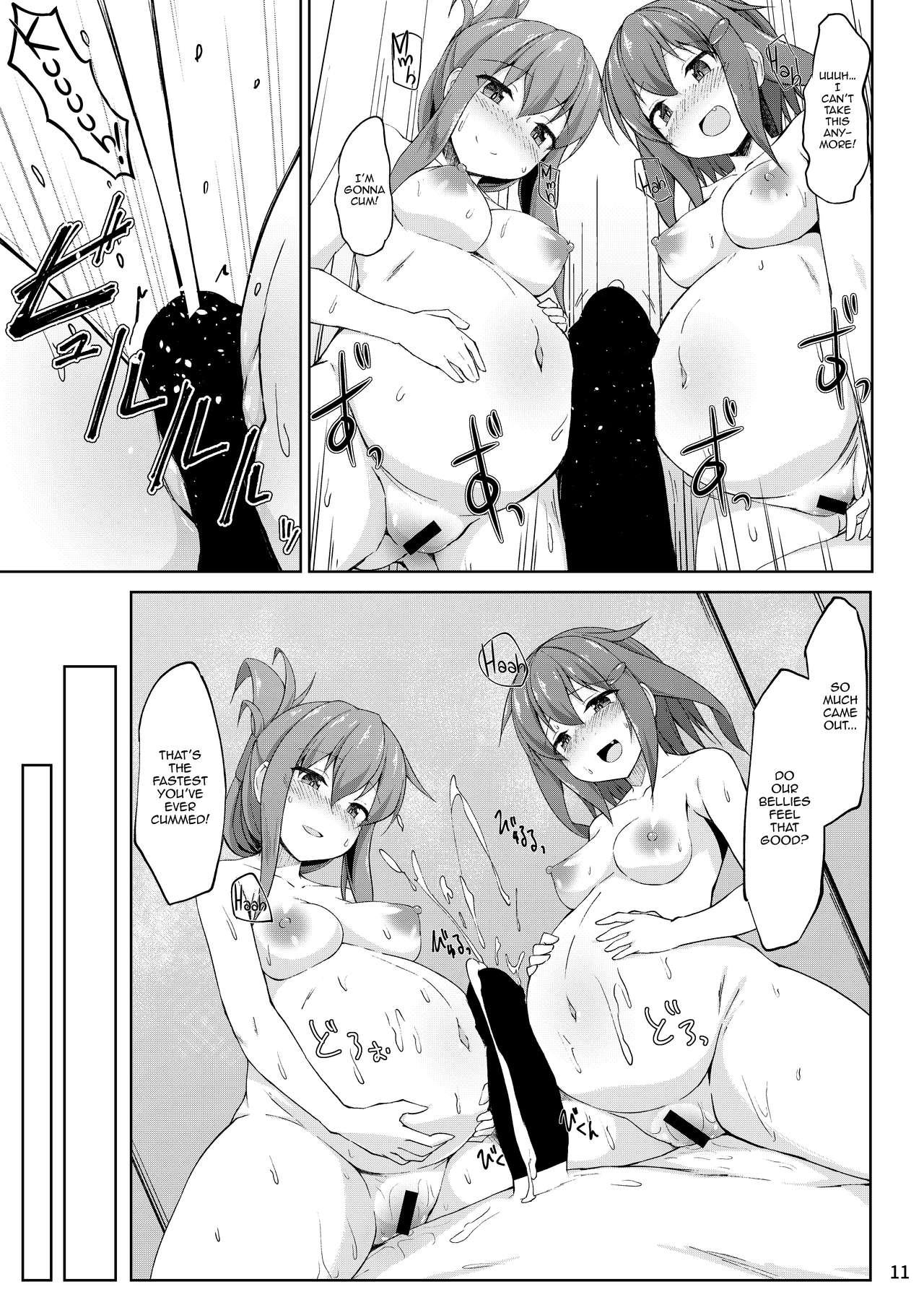 Pussy Licking Ikazuchi to Inazuma wa Shireikan no Aka-chan o Unjau no desu!! - Kantai collection Man - Page 11