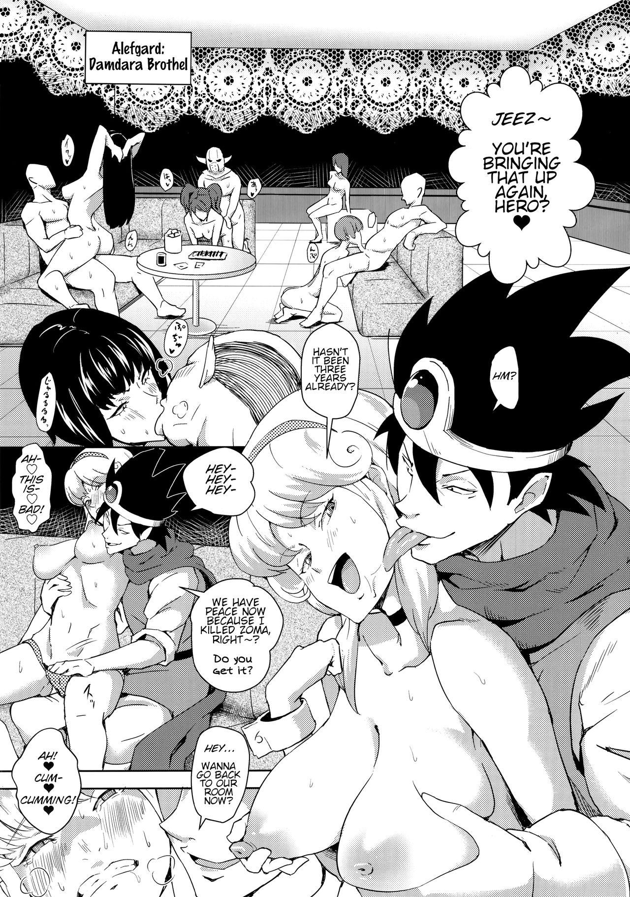 Blow Job Namaiki na Onna Souryo ni Medapani o Kurawasero! + Shadow Galko-chan - Dragon quest iii Oshiete galko chan Time - Page 5