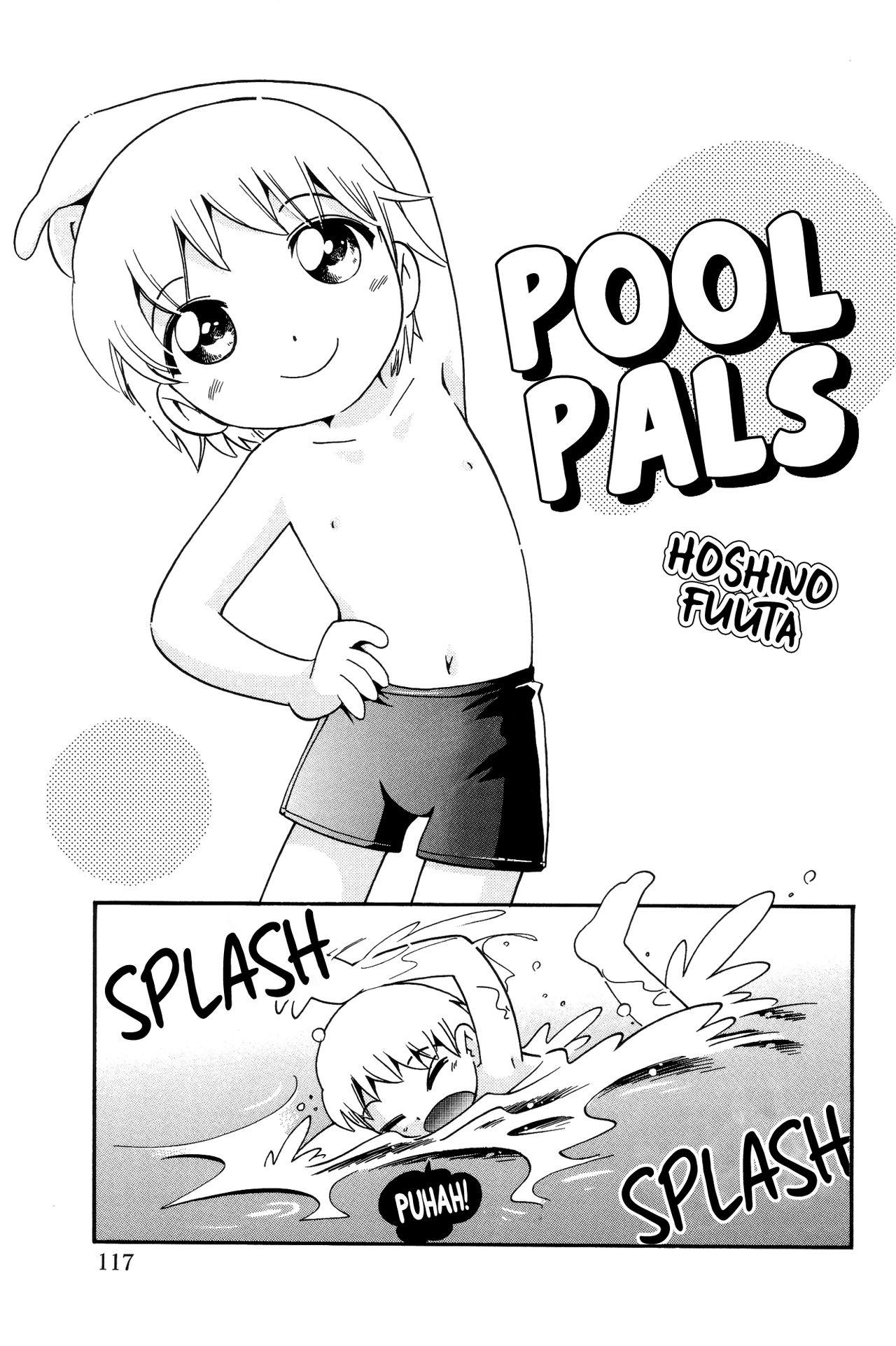 Messy Pool no Naka | Pool Pals Hard Core Sex - Page 1